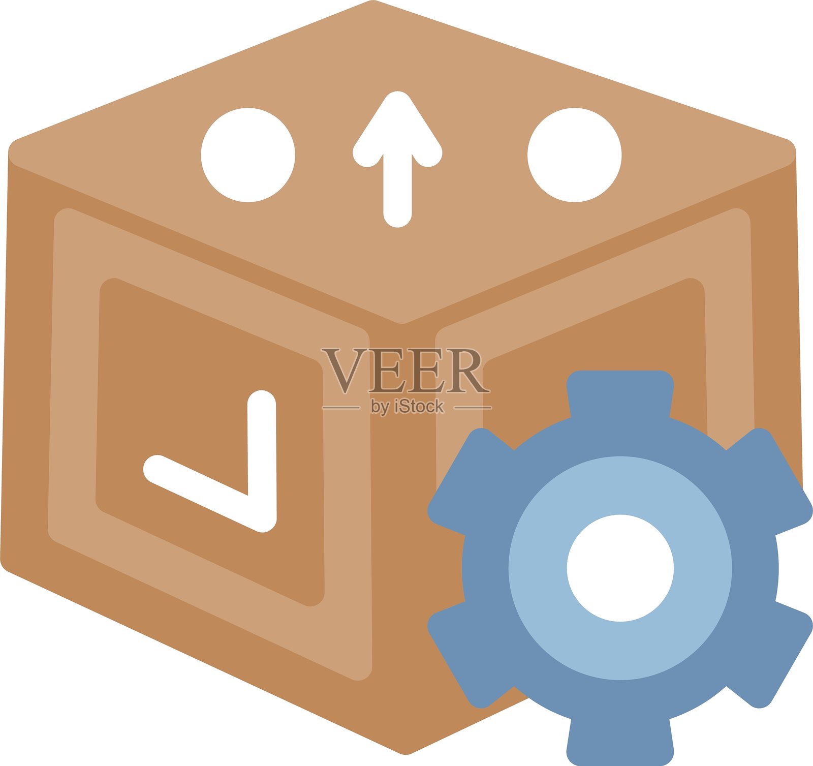 供应链扁平图标设计插画图片素材