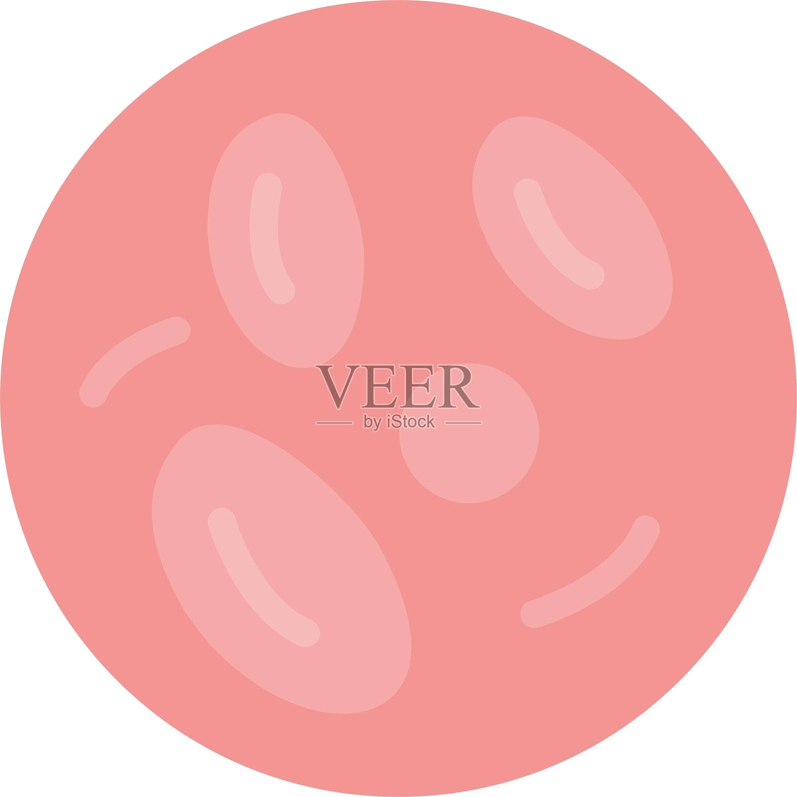 血细胞扁平图标设计插画图片素材