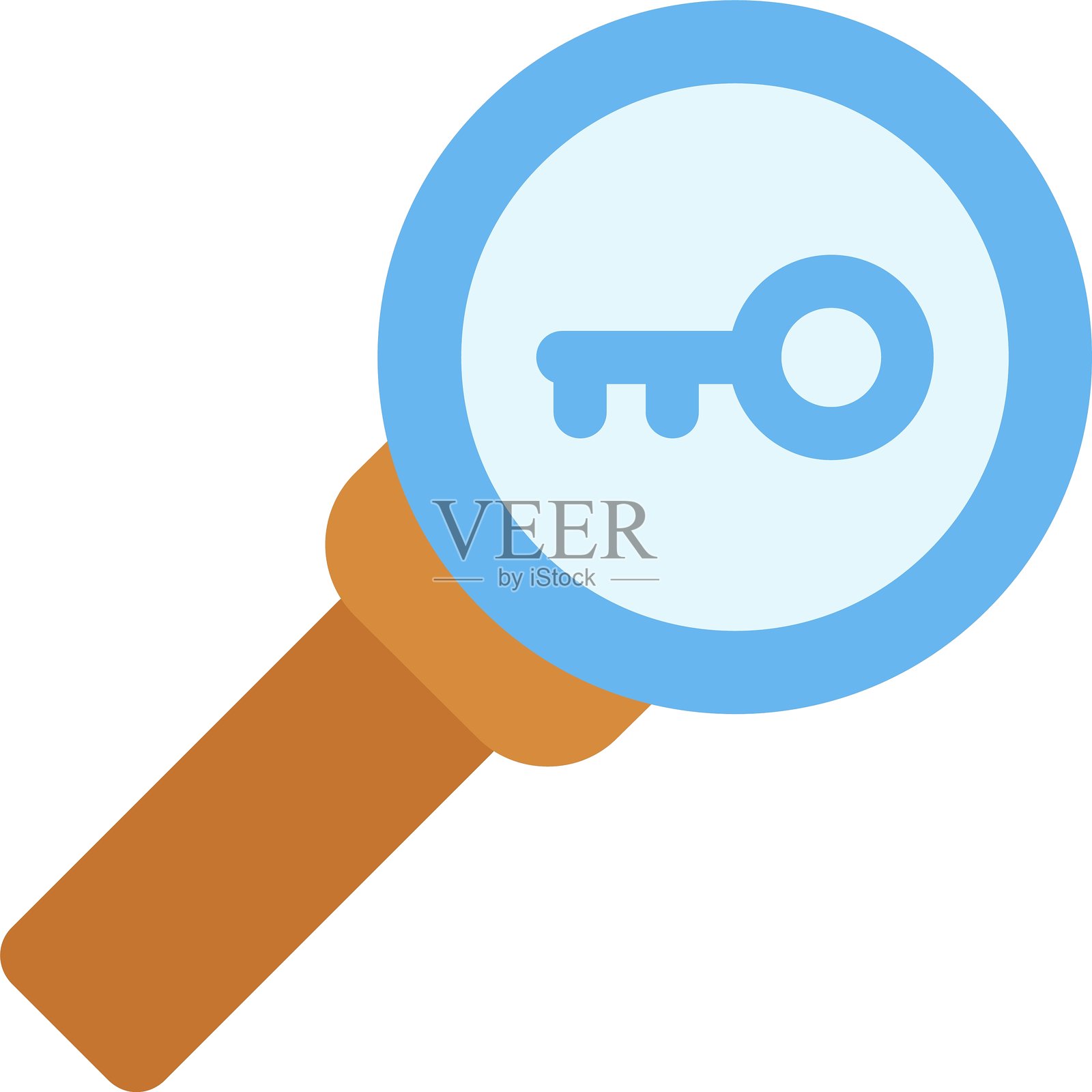 扁平图标设计的SEO关键词插画图片素材