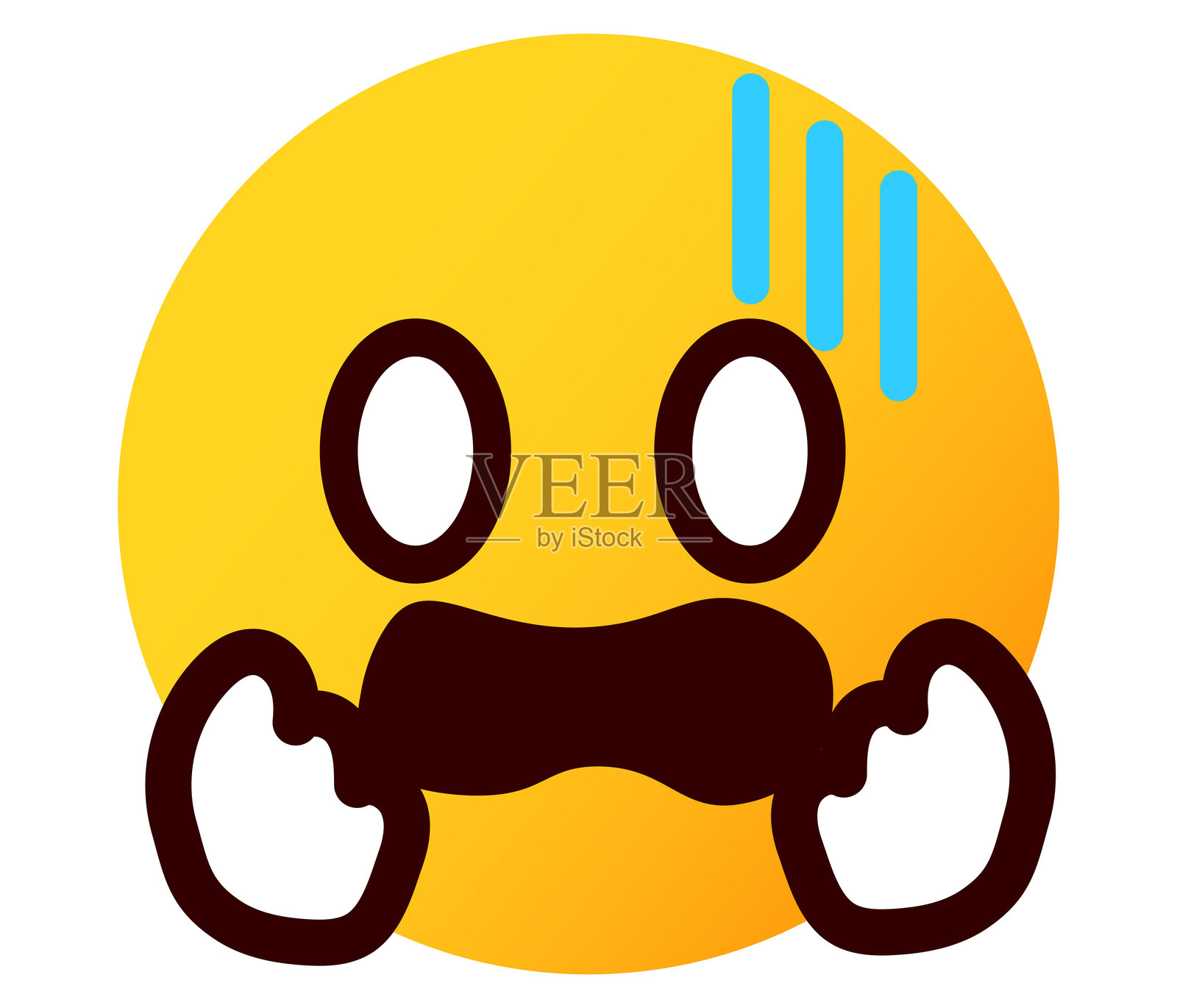 惊讶的表情符号、情感符号、面部表情插图插画图片素材