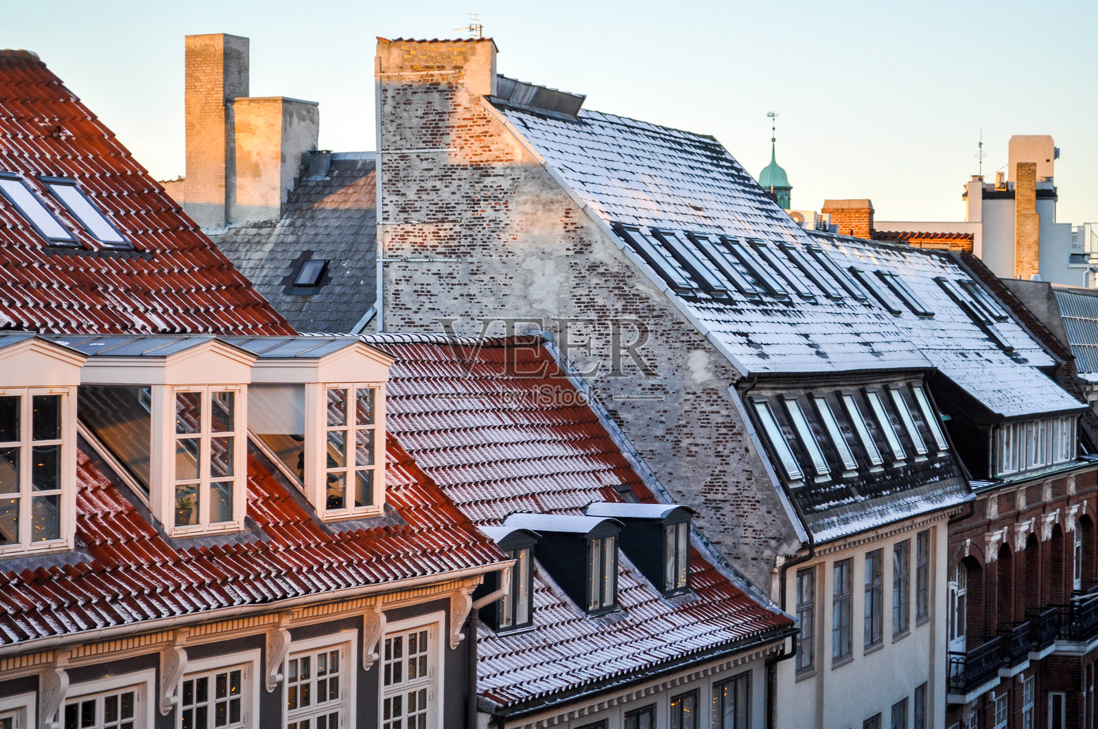 哥本哈根的雪照片摄影图片