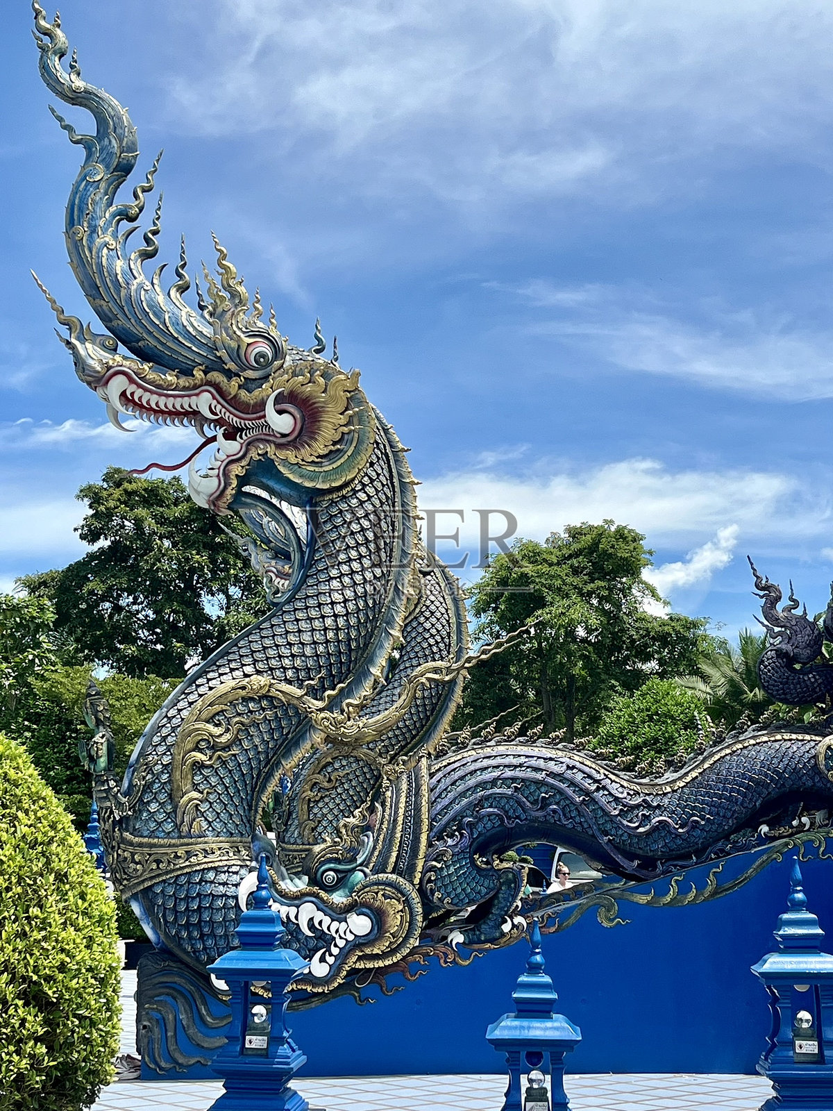 泰国 - 清莱 - 蓝庙 - 瓦龙苏亚滕照片摄影图片