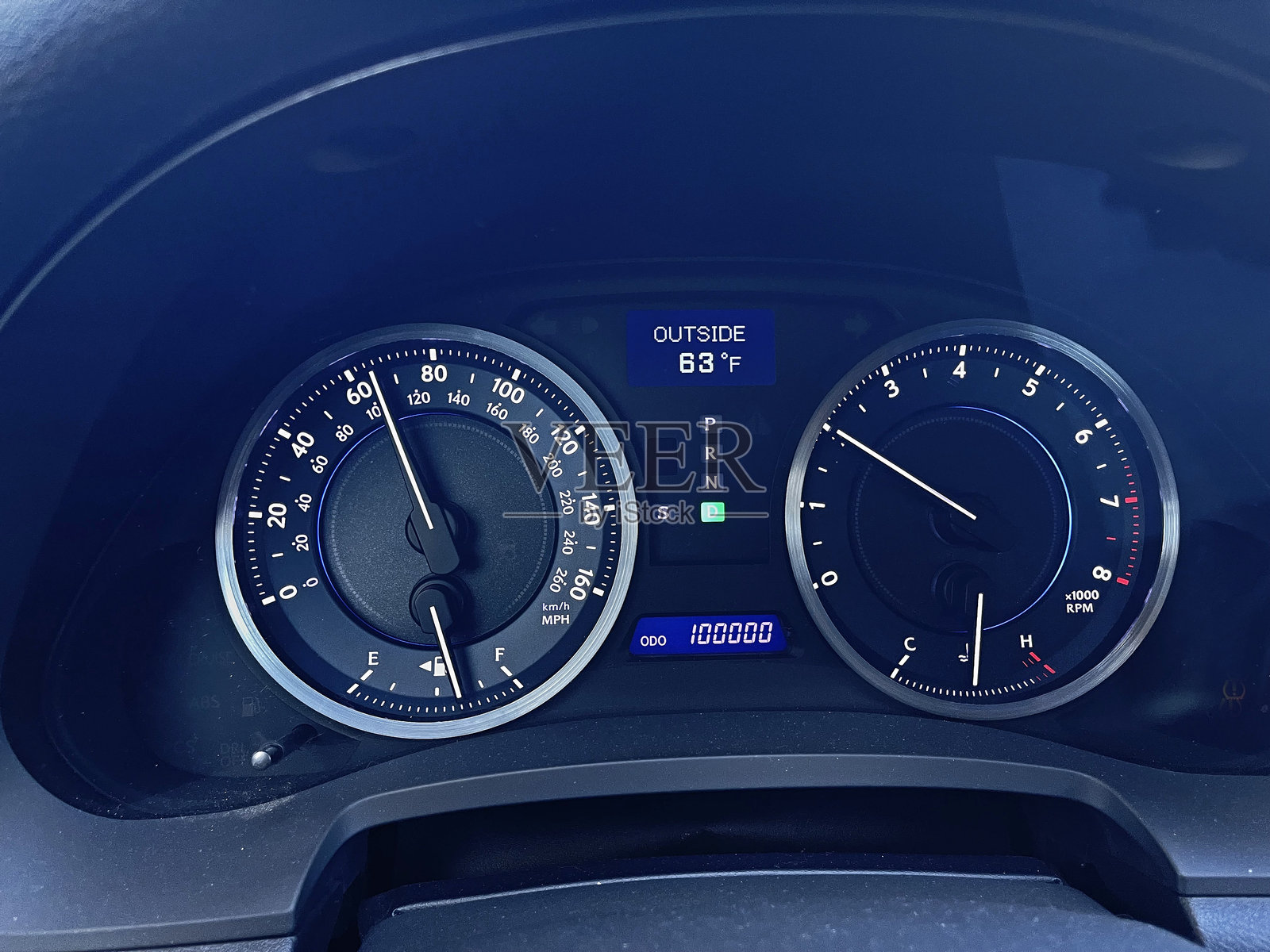 100,000公里里程表读数照片摄影图片