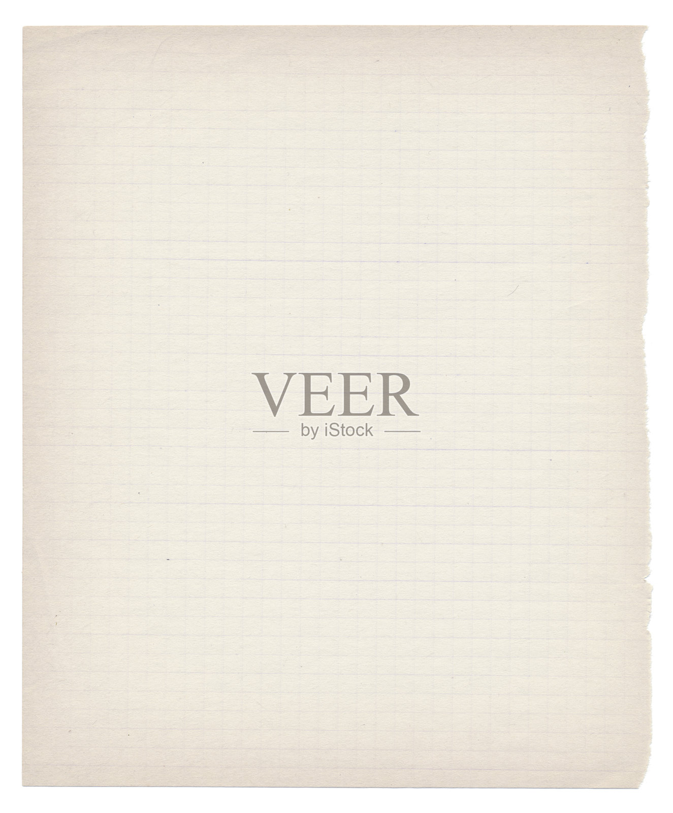 方格纸纹理作为背景。来自旧练习本的方格纸。照片摄影图片