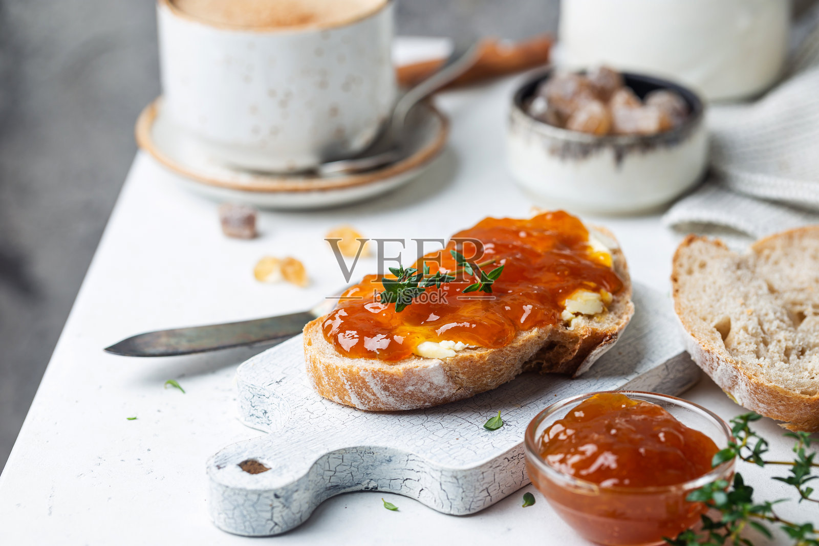 杏子面包照片摄影图片