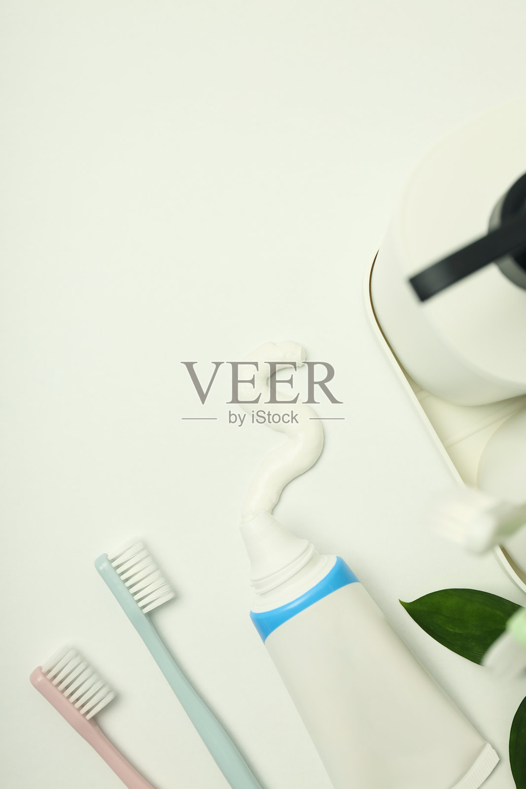 牙齿或口腔护理的概念,留白供填写文本照片摄影图片