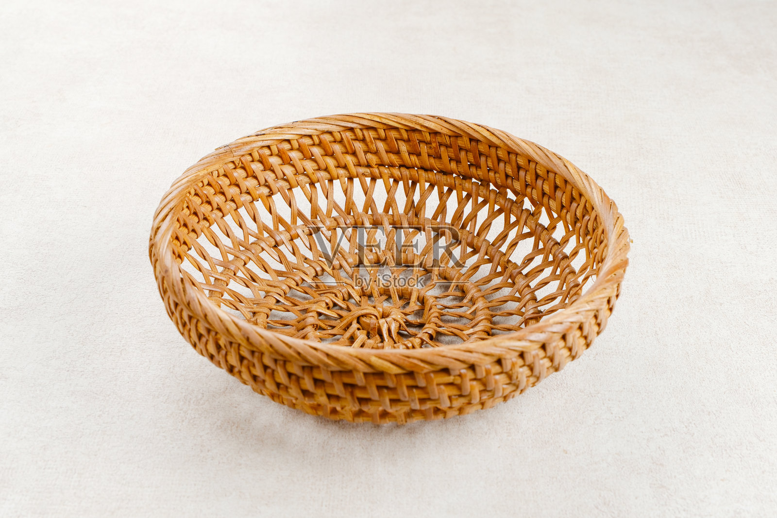 空的藤编篮子照片摄影图片