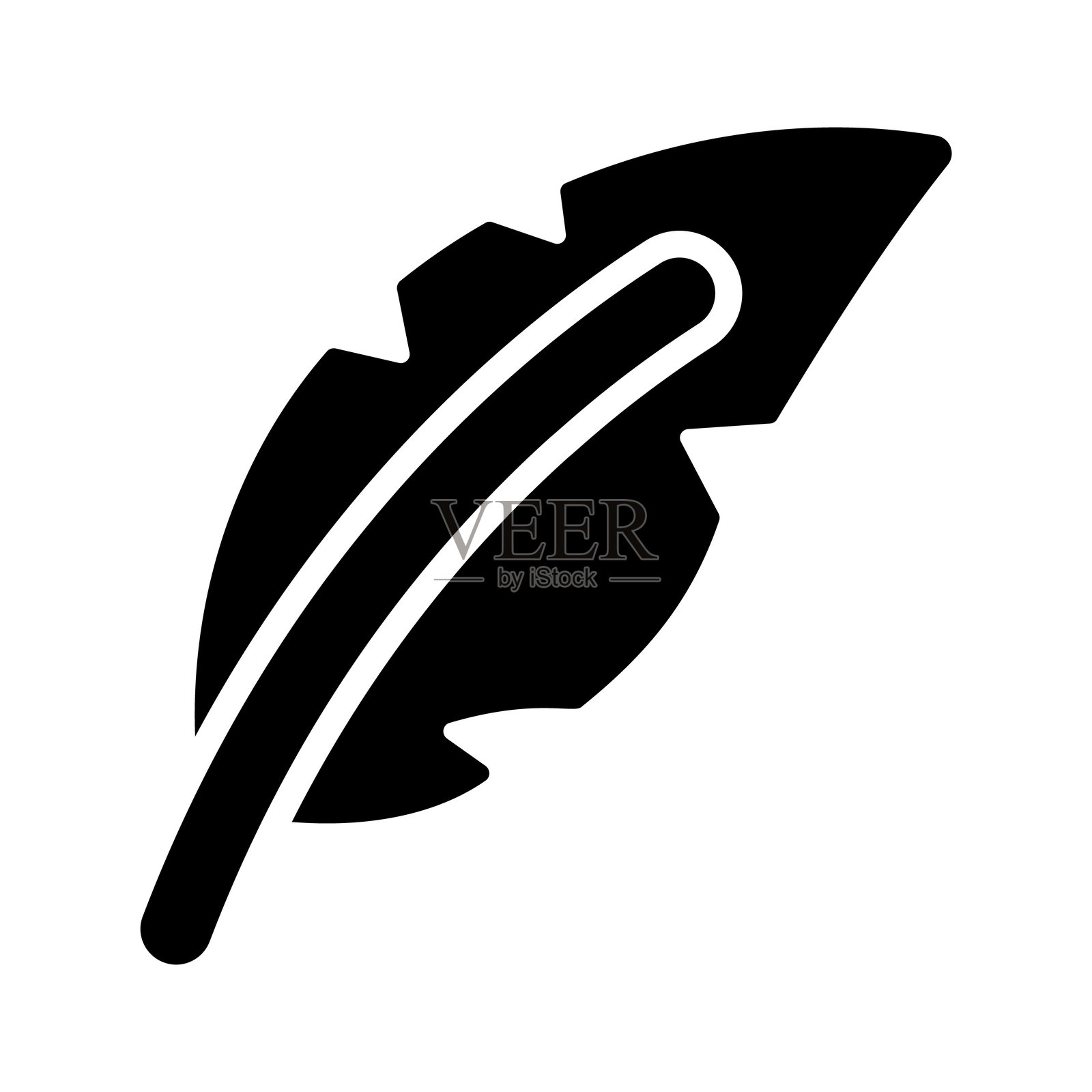 羽毛插画图片素材