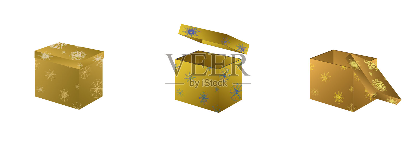 带有蝴蝶结的节日礼品盒,透明背景。圣诞礼物,多个不同盒子的3D效果。浅色背景,留有祝贺或问候的空间。照片摄影图片