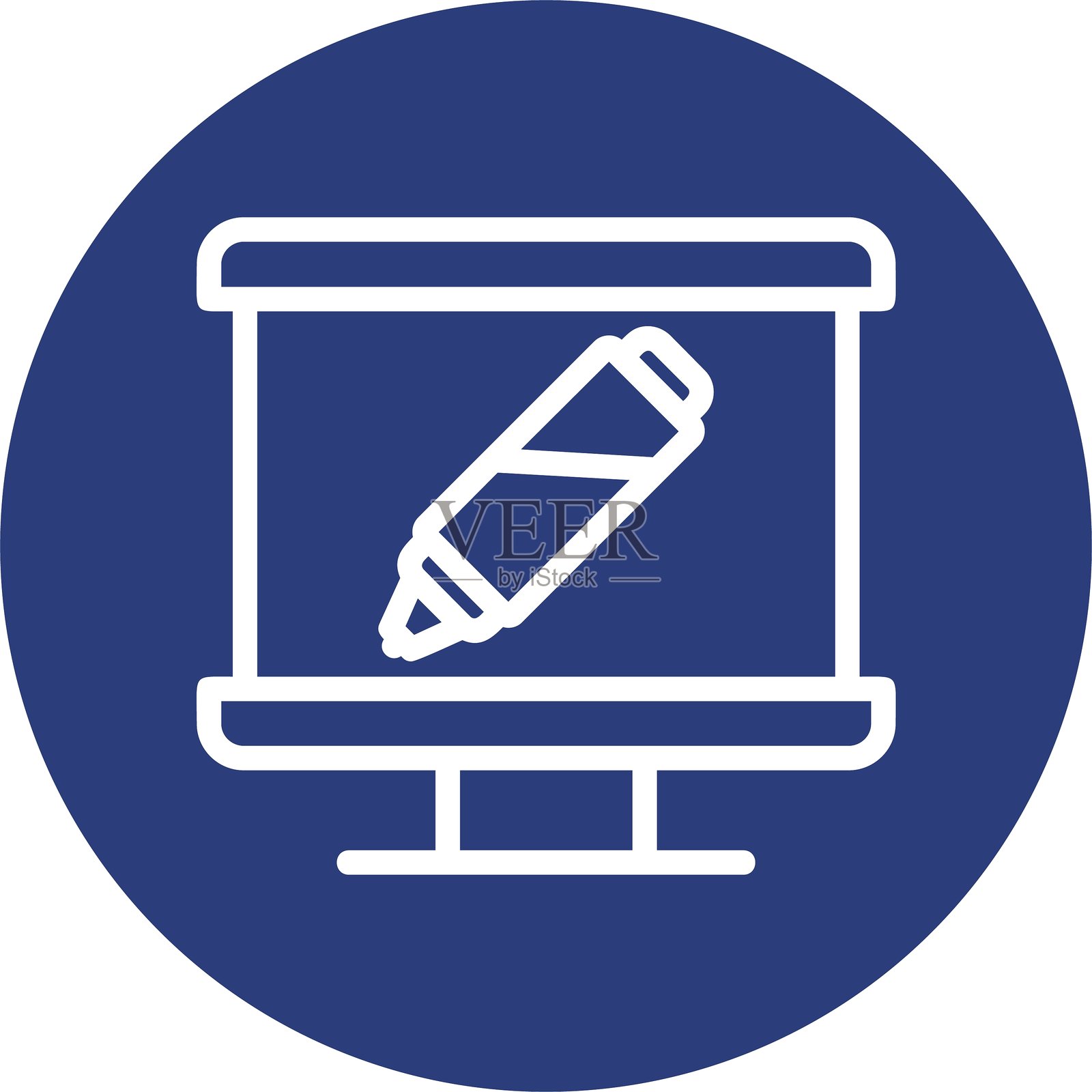 标记线圈风格图标设计插画图片素材