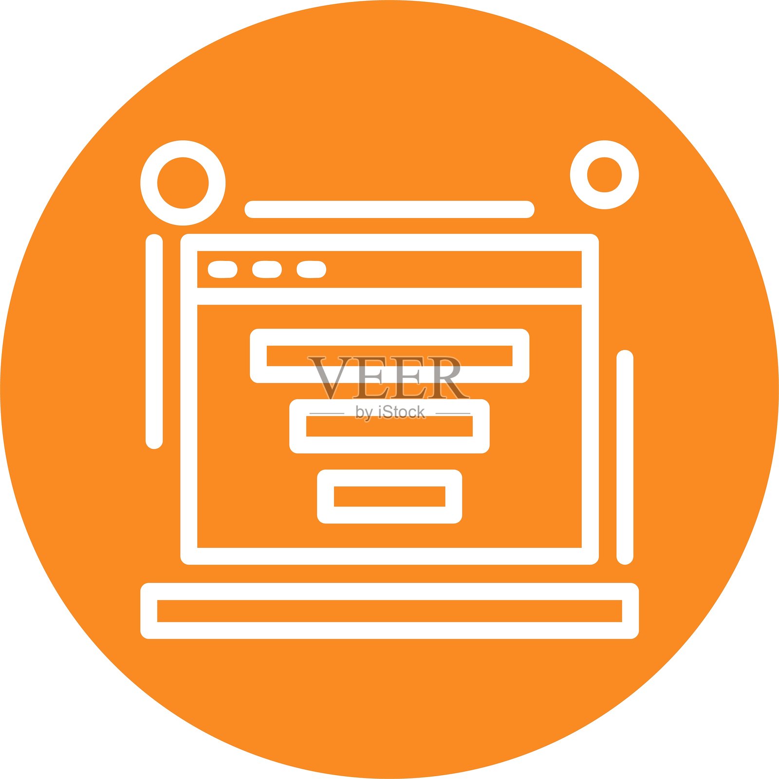 转换线圆形风格图标设计插画图片素材