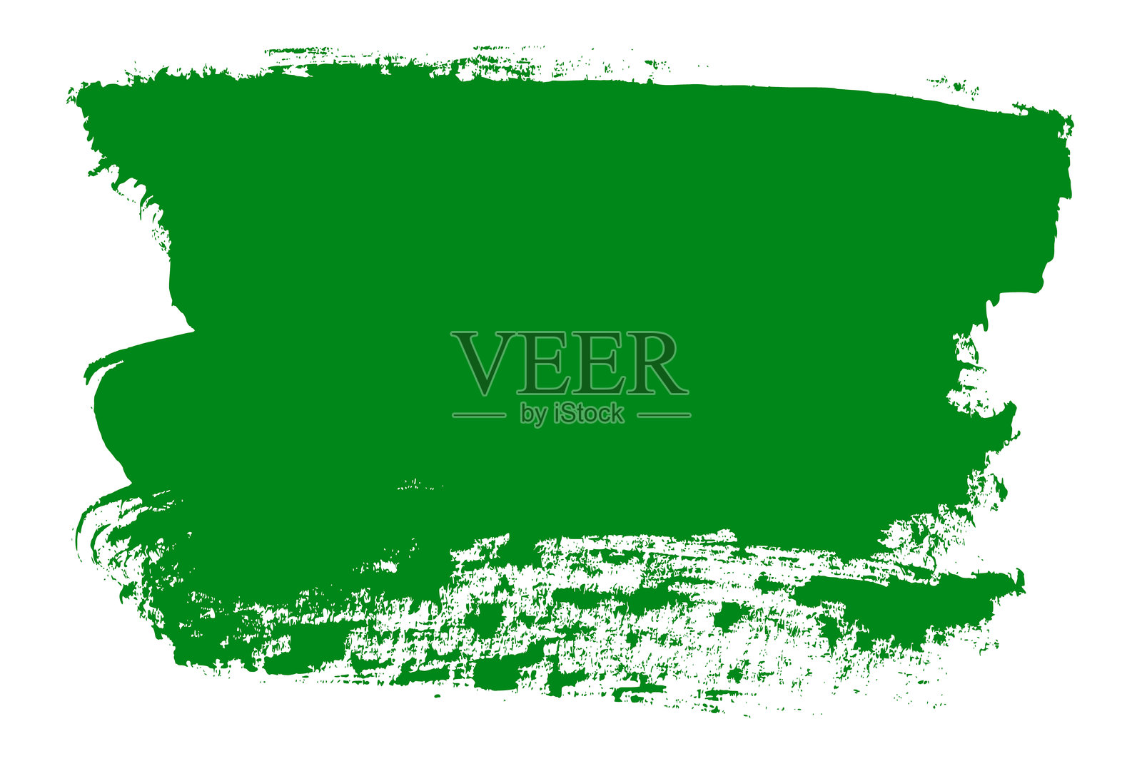 绿色手绘粗糙墨水笔触。创意抽象的画笔线条,边缘粗糙。用于背景的污渍。自由手绘的涂鸦线条边框。黑色飞溅。插画图片素材