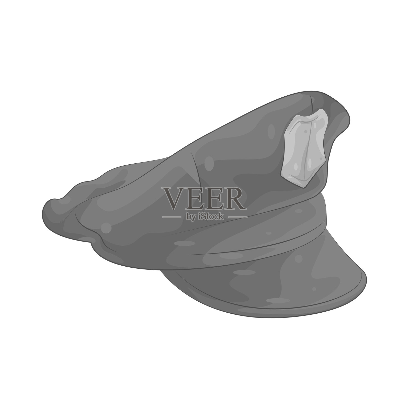 警察帽插画图片素材