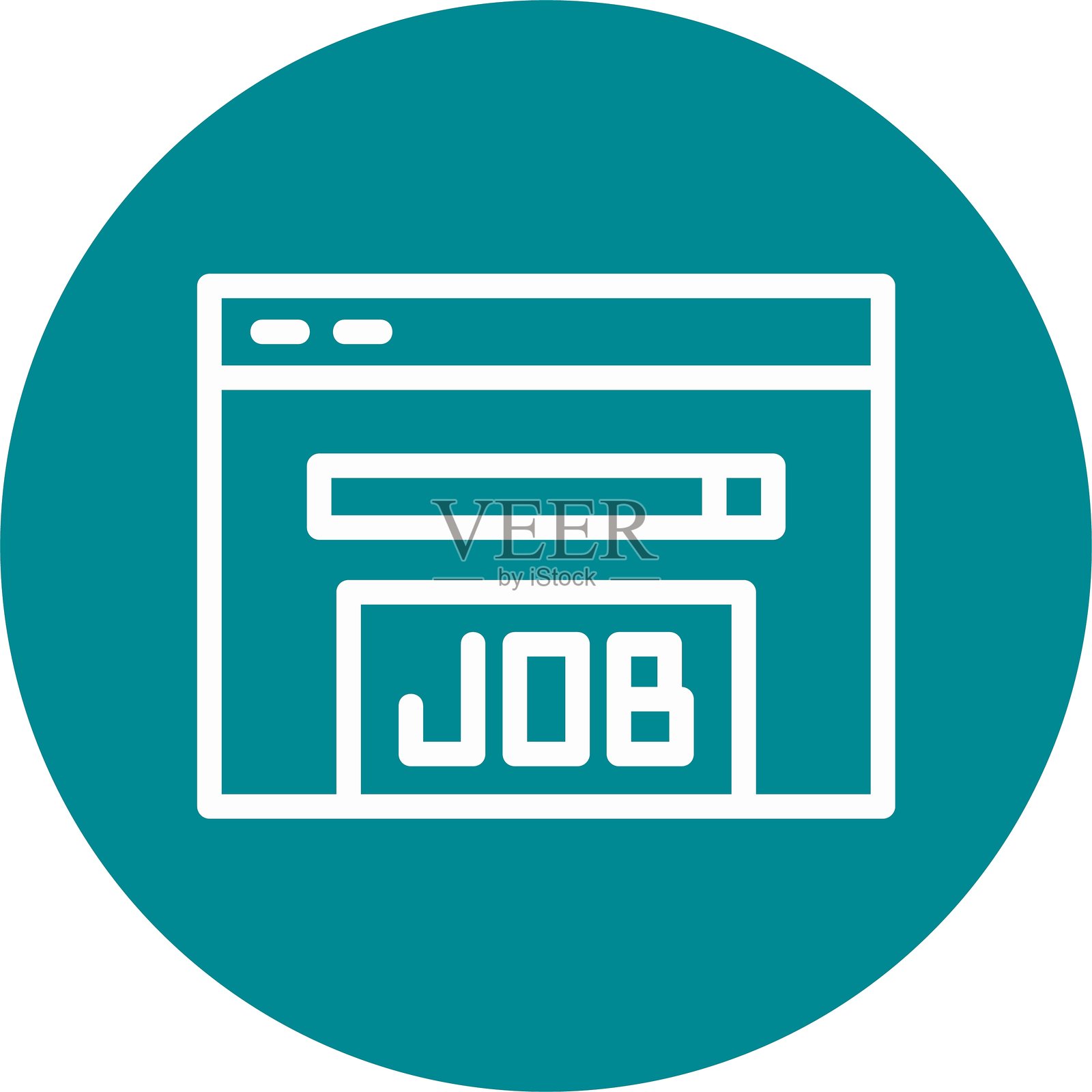 搜索线条圆形风格图标设计插画图片素材