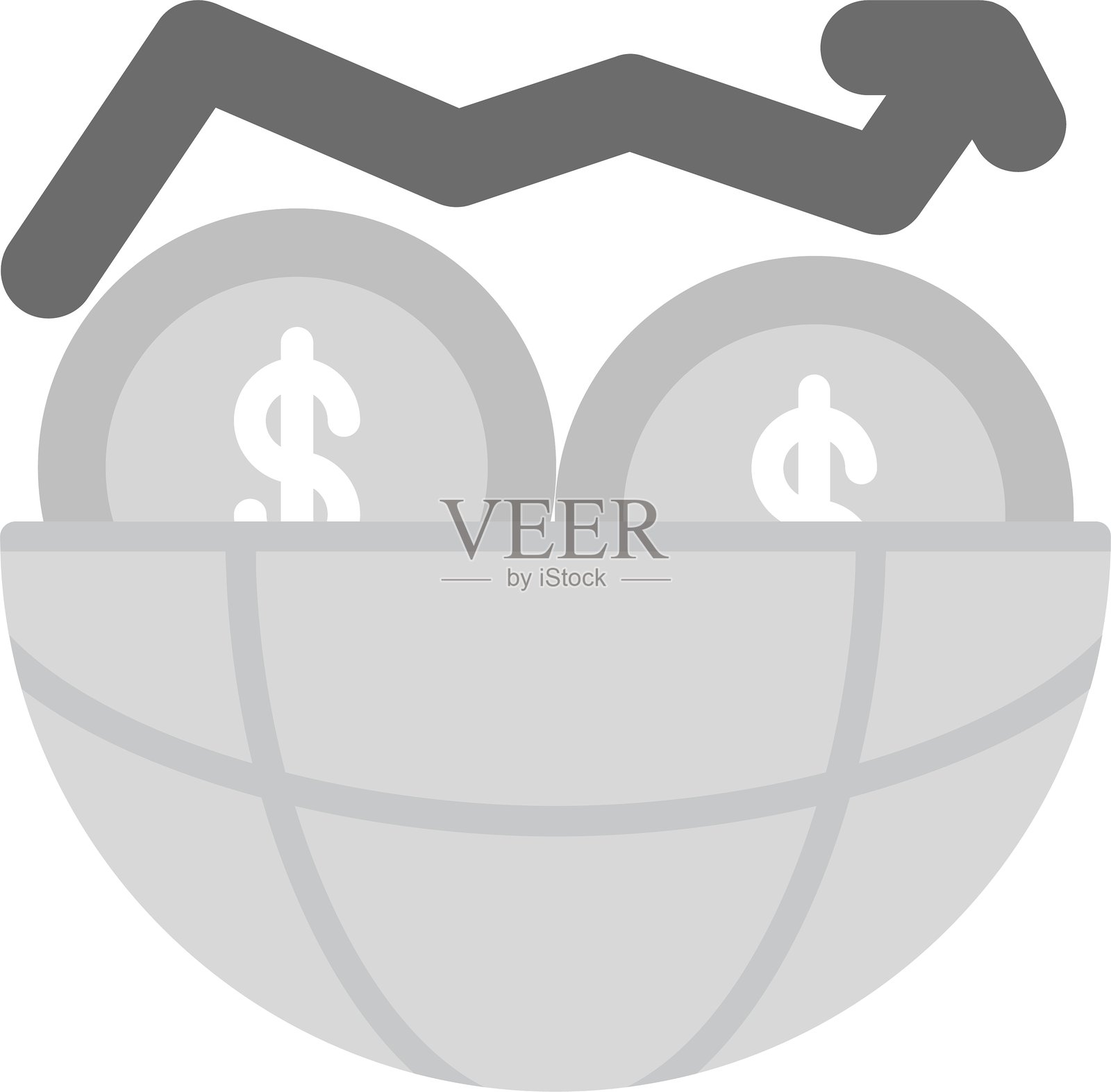 世界金融图标插画图片素材