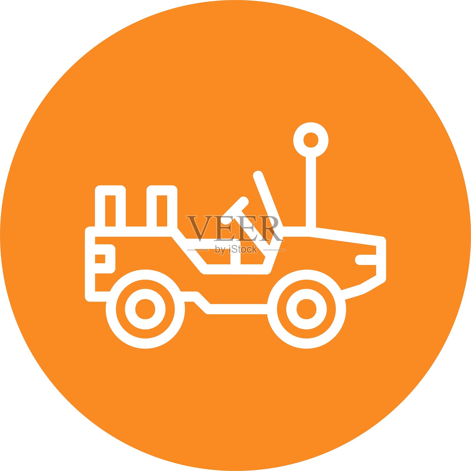 线圈风格图标设计插画图片素材