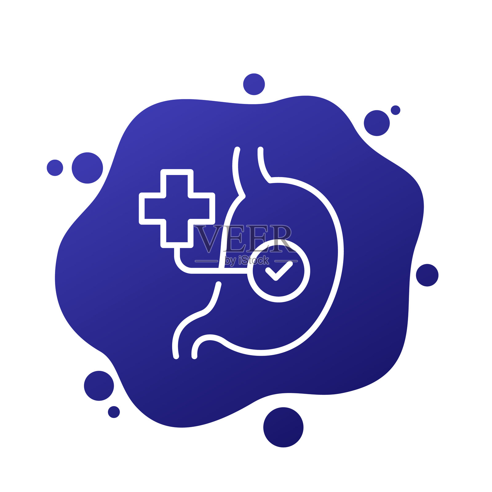 健身、健康、健身房时尚图标在圆圈中插画图片素材