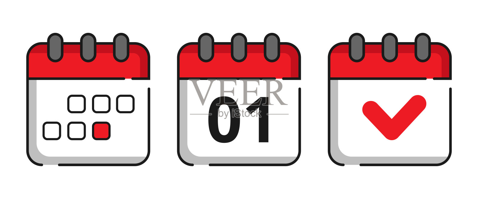 日历图标,第一天插画图片素材