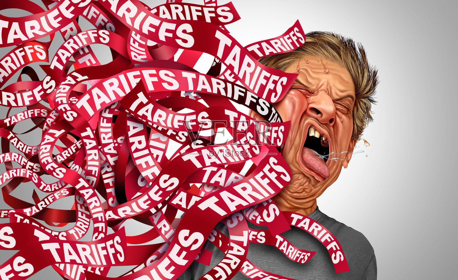 关税影响消费者照片摄影图片