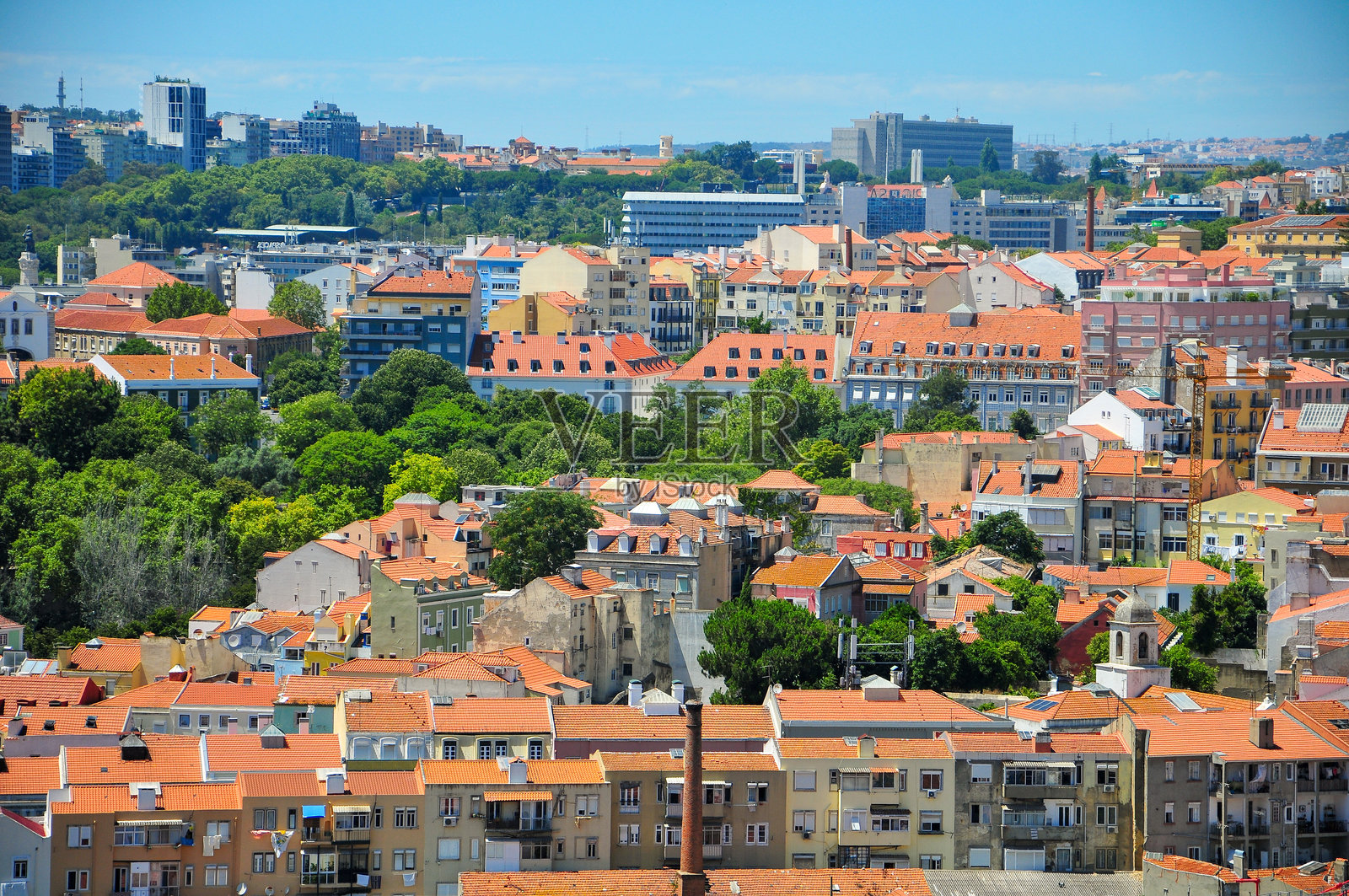 葡萄牙首都里斯本的美丽风景照片摄影图片