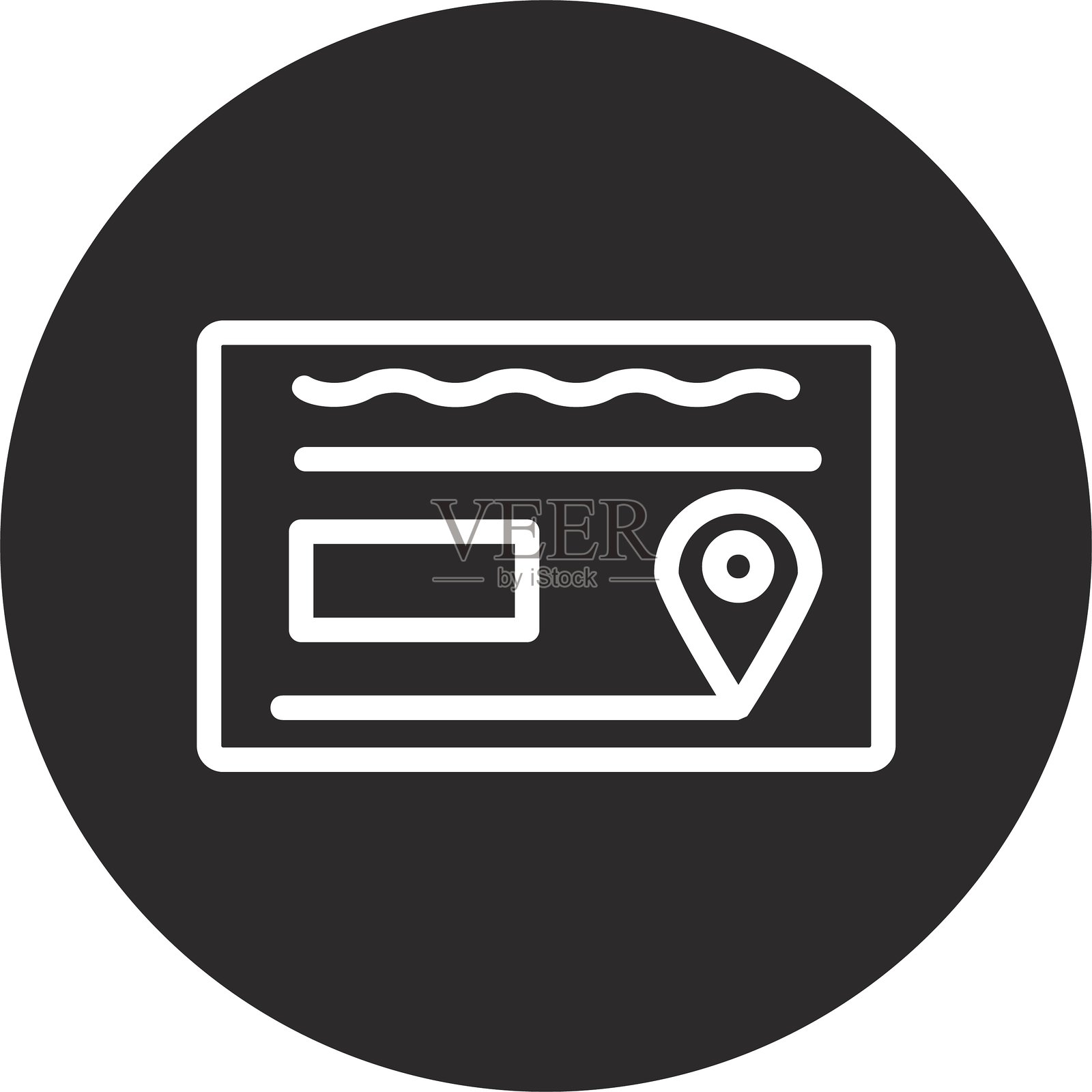 黑色倒圆角名片插画图片素材