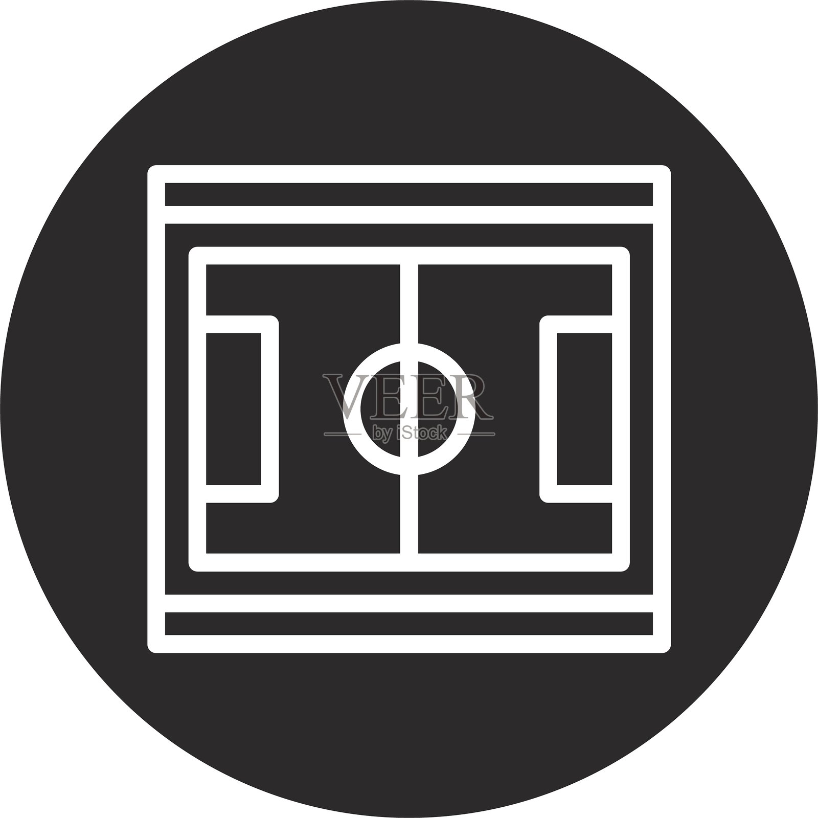 冰场倒圆圈黑色插画图片素材