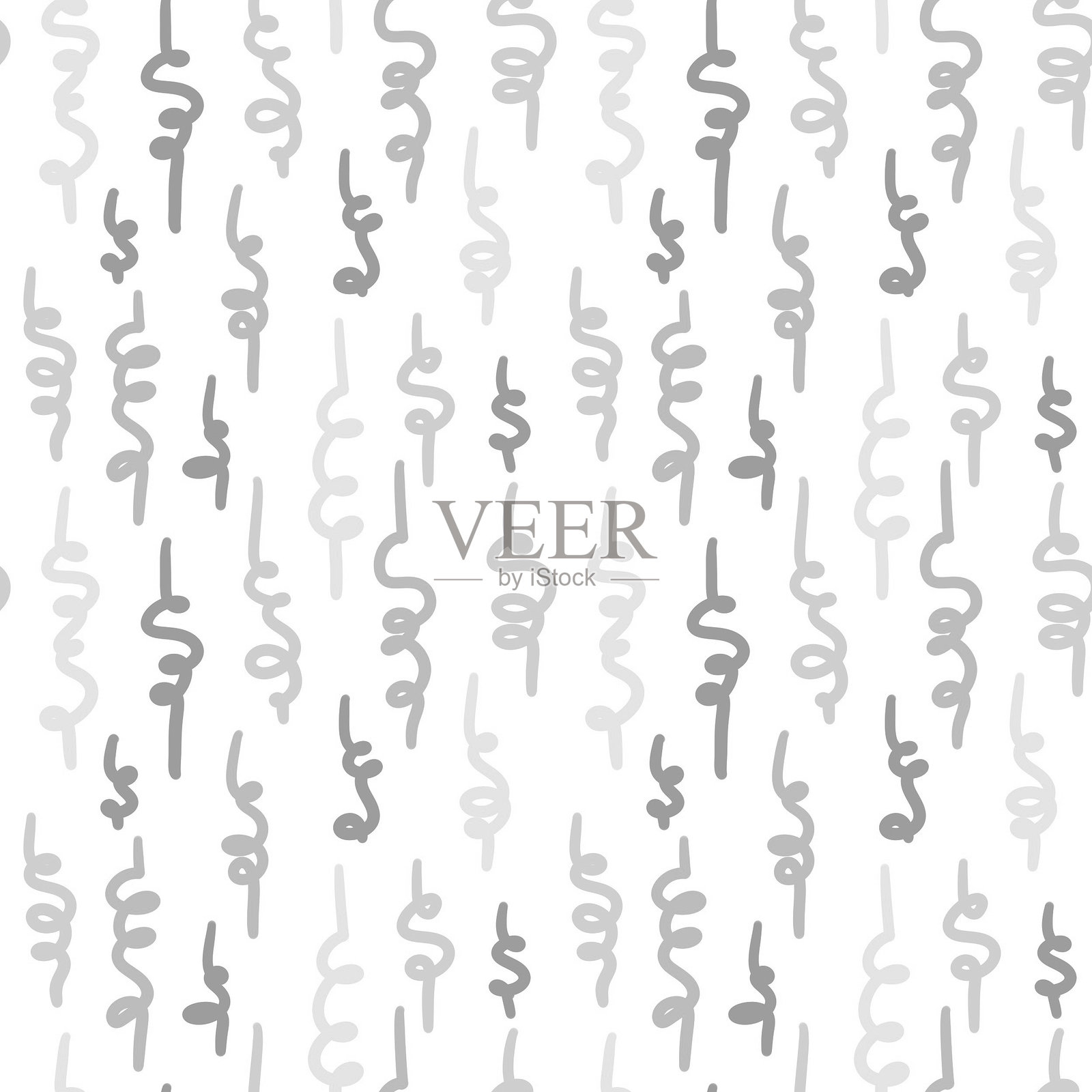 几何抽象无缝图案。用于面料设计的抽象条纹重复背景。可爱的无缝纹理。插画图片素材