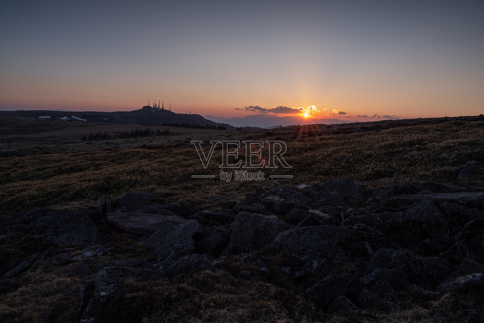 美丽的高原日落天空 - 美ヶ原高原照片摄影图片