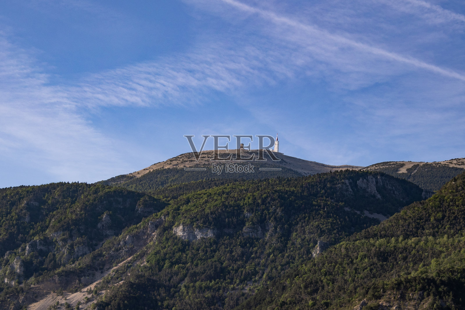 蒙特旺图山的景观照片摄影图片