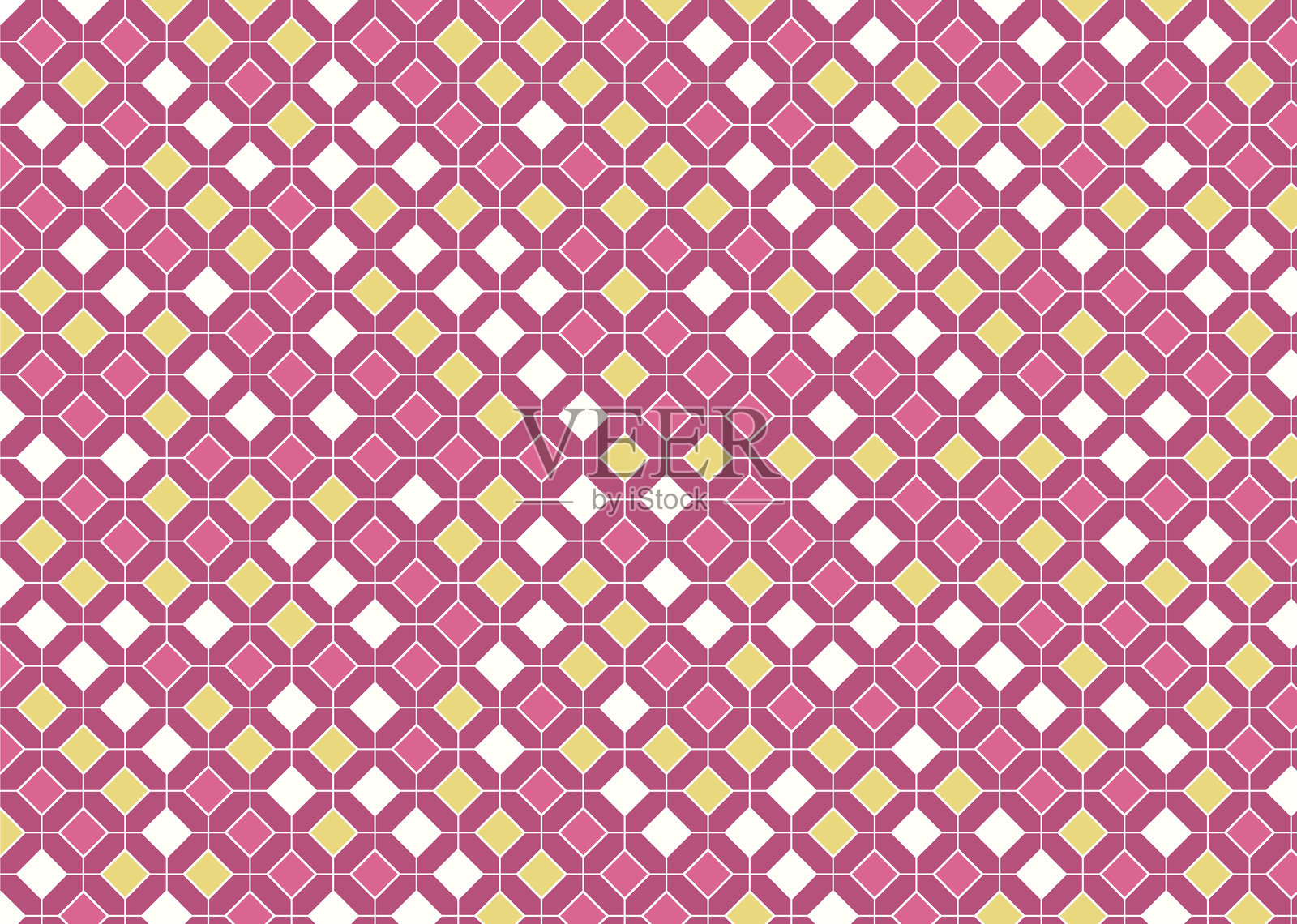 几何图案瓷砖背景插画图片素材