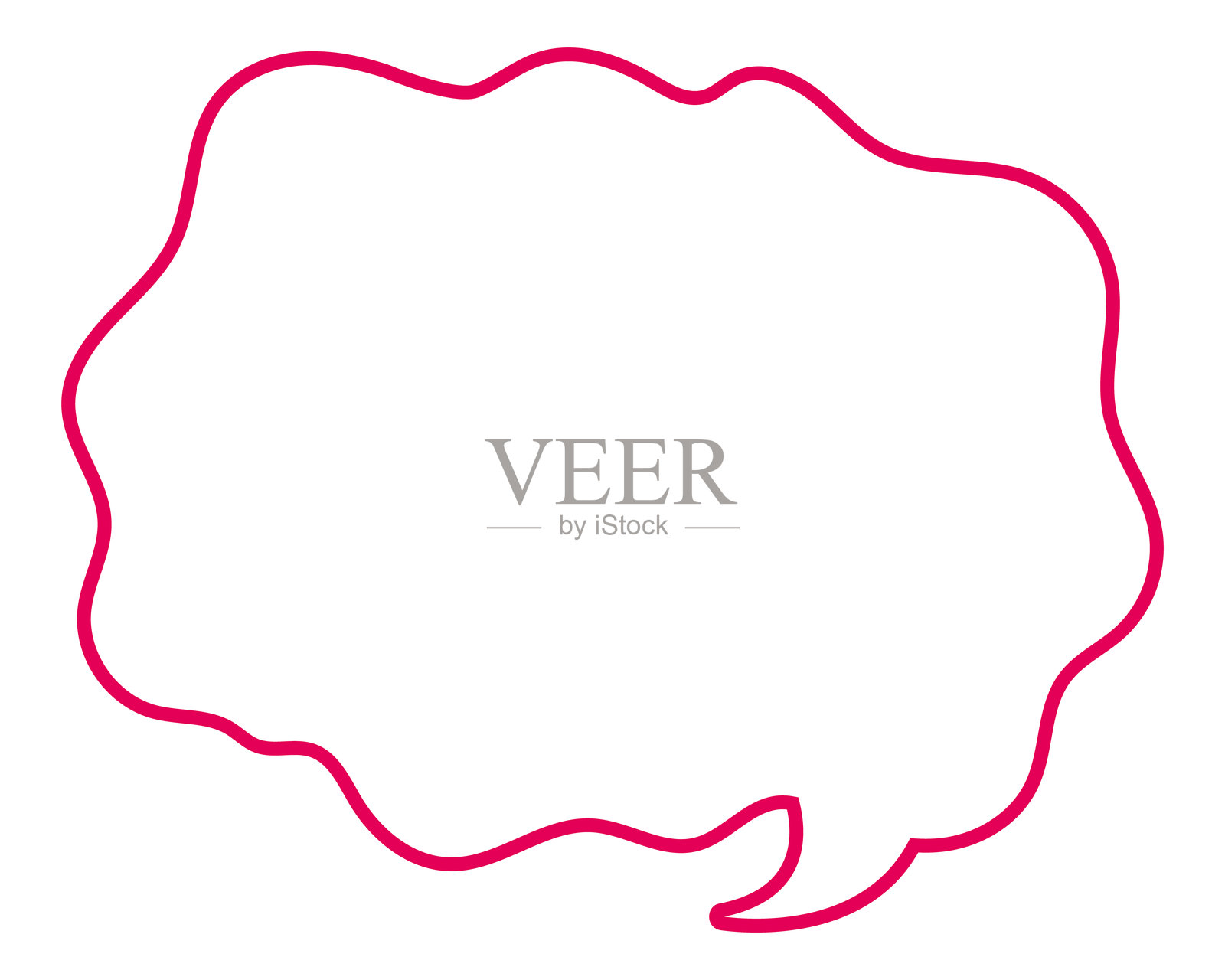 简单的气球柔和线条云朵形状插画图片素材