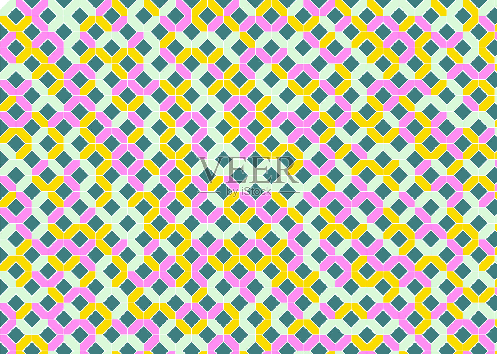 几何图案瓷砖背景插画图片素材