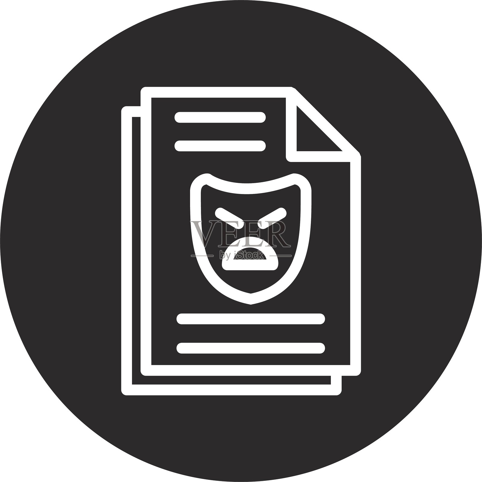 倒置的黑色圆圈剧作家插画图片素材