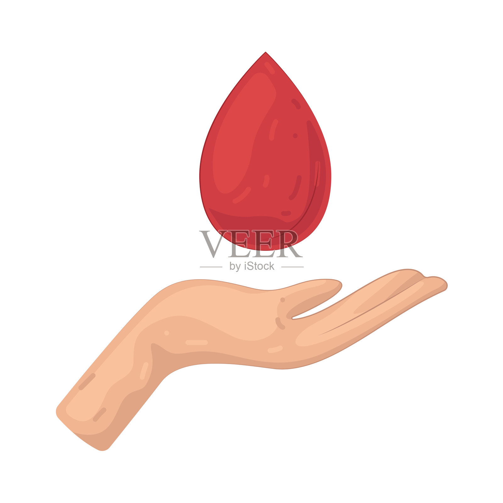 献血插画图片素材