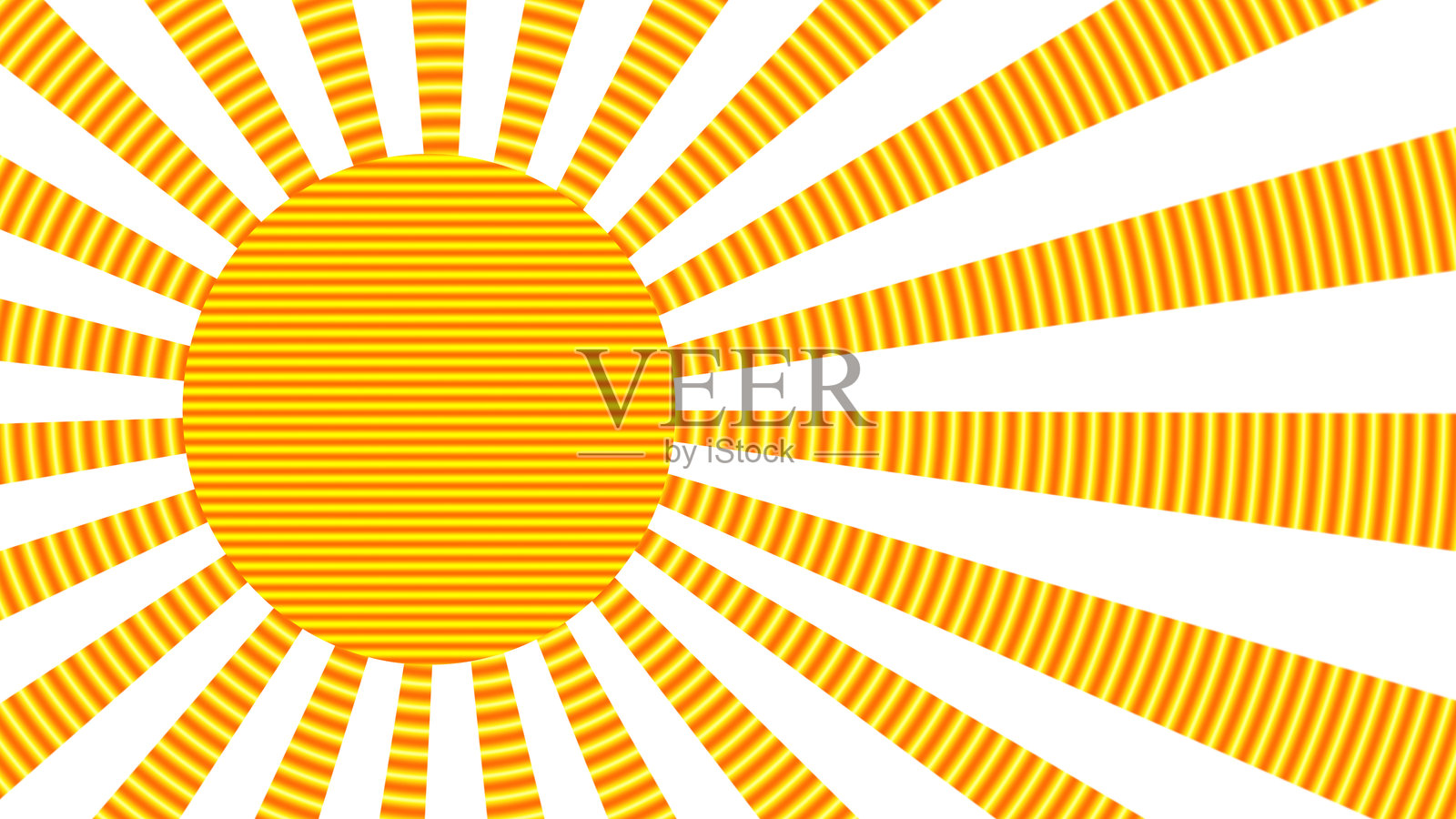 黄色几何阳光爆发设计插画图片素材