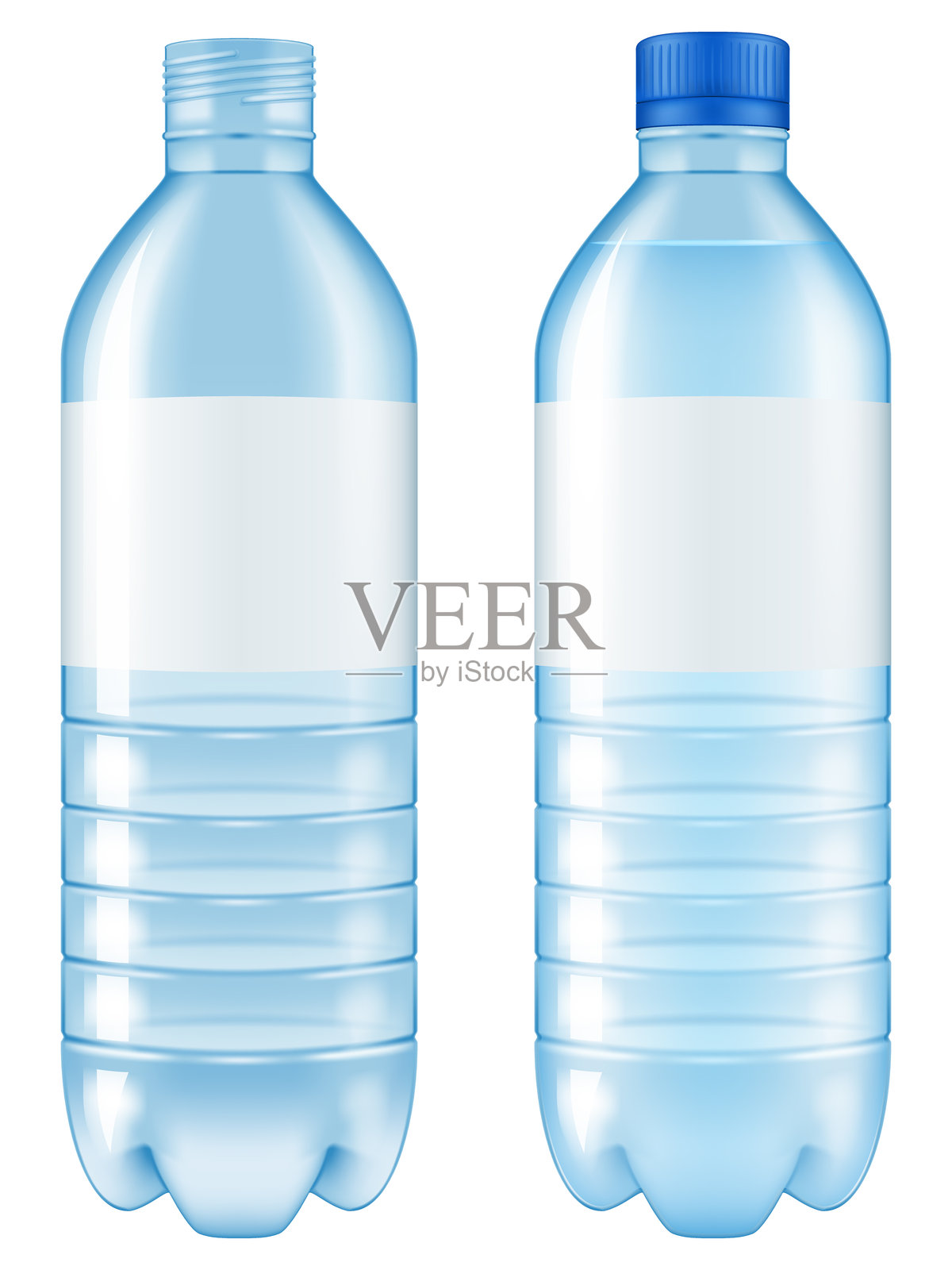 一瓶水。插画图片素材