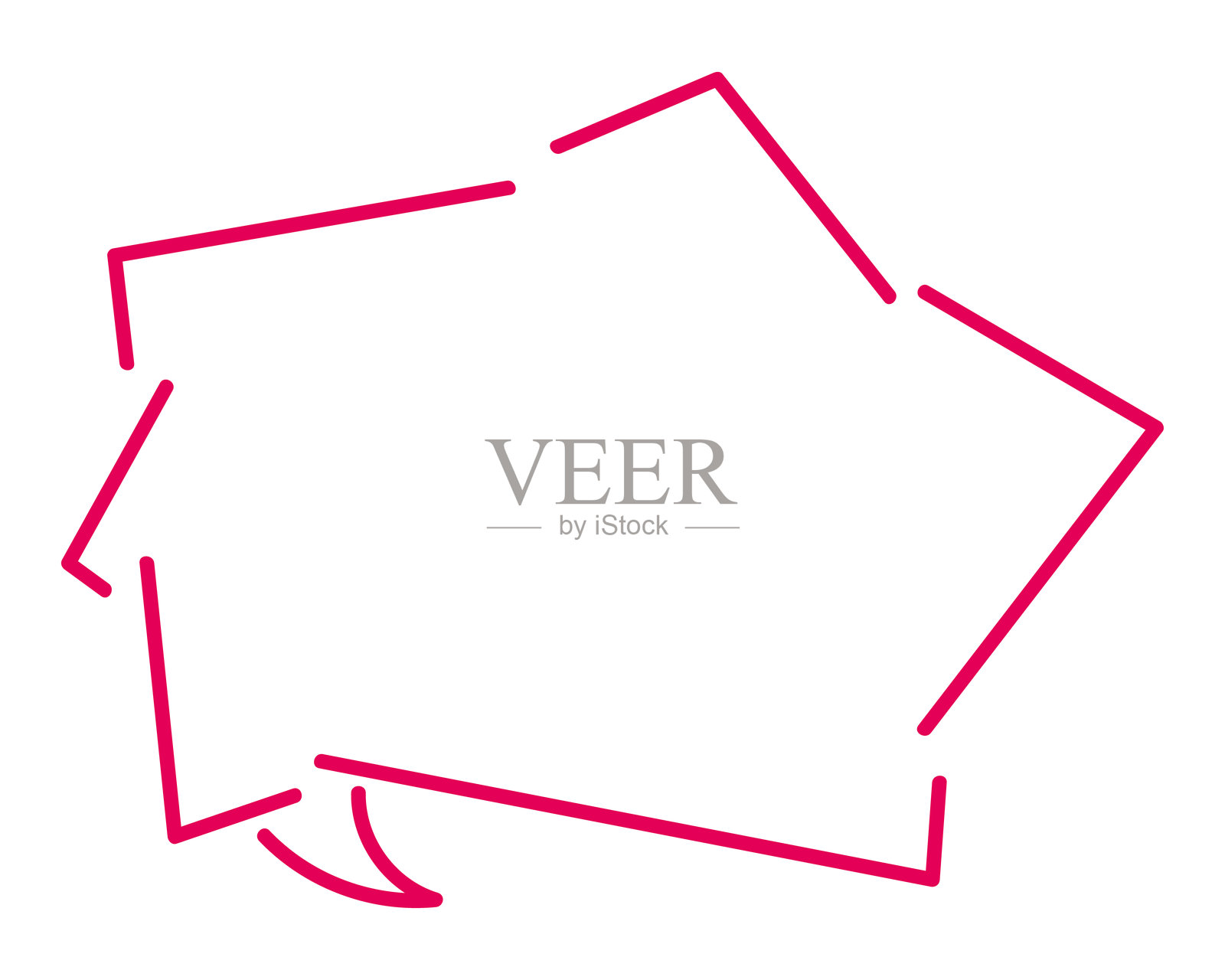 简单的锯齿形对话气泡插画图片素材