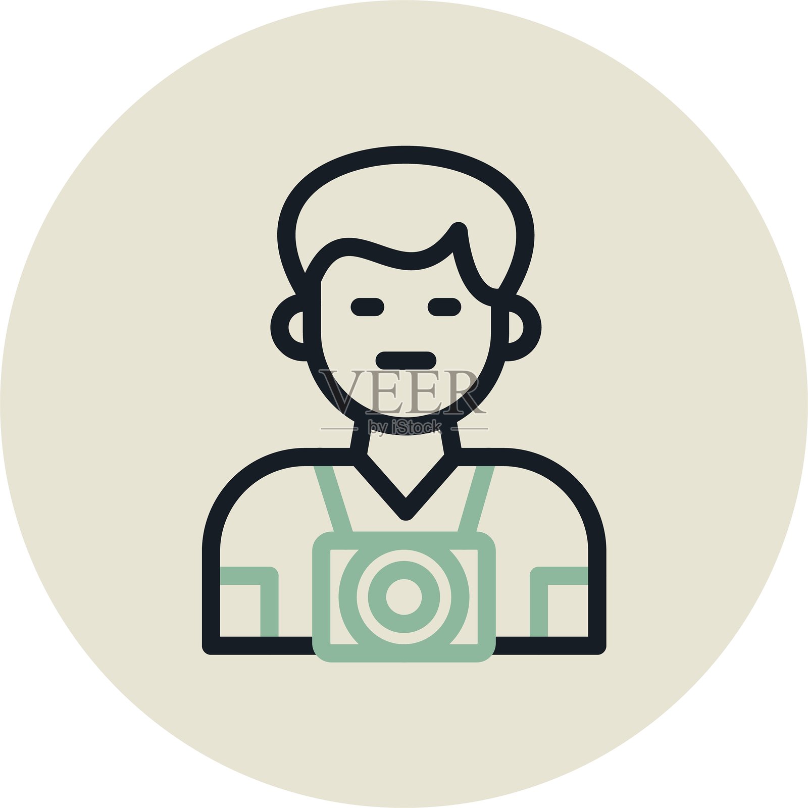 摄影师圈设计插画图片素材