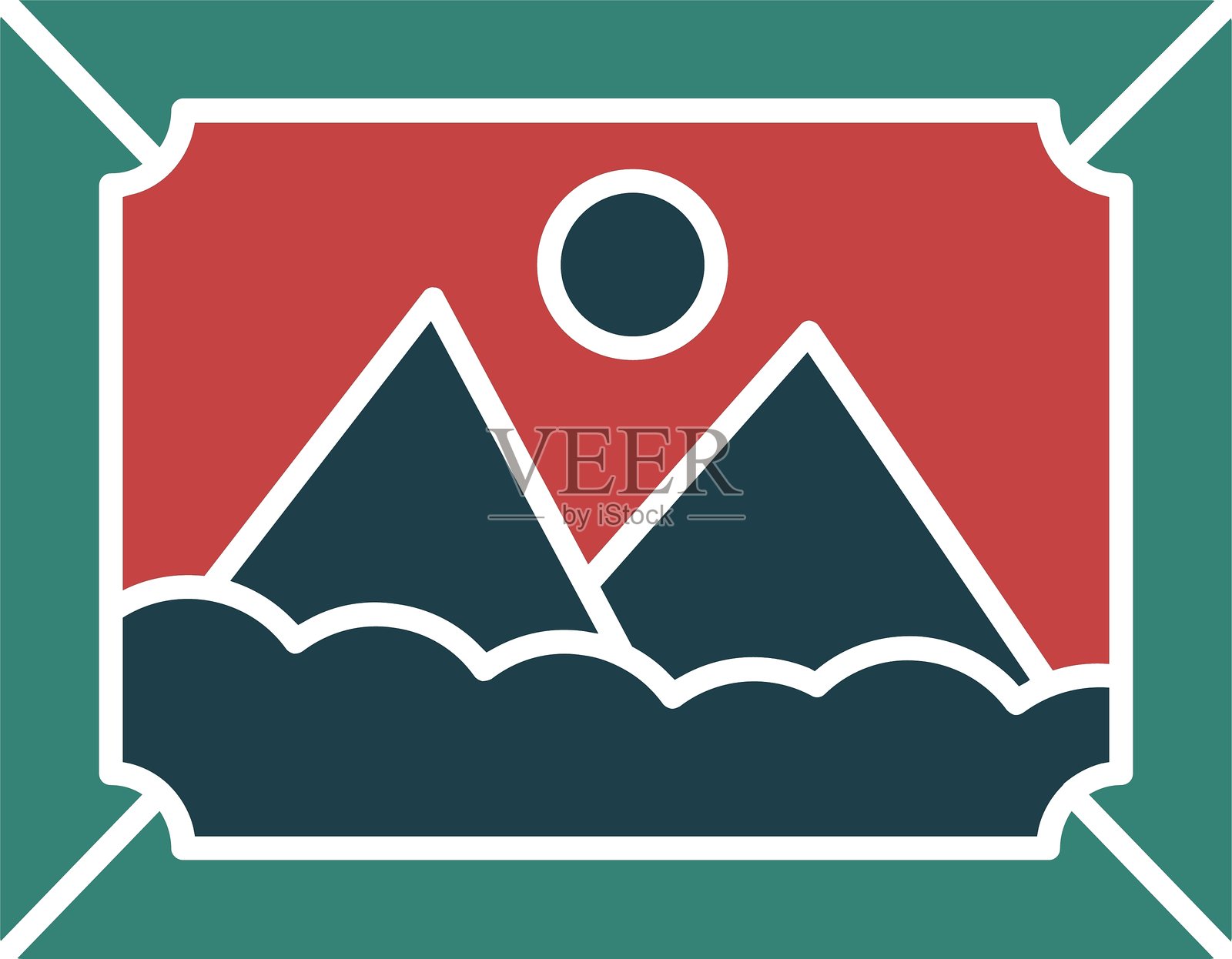 艺术图标多色图标插画图片素材