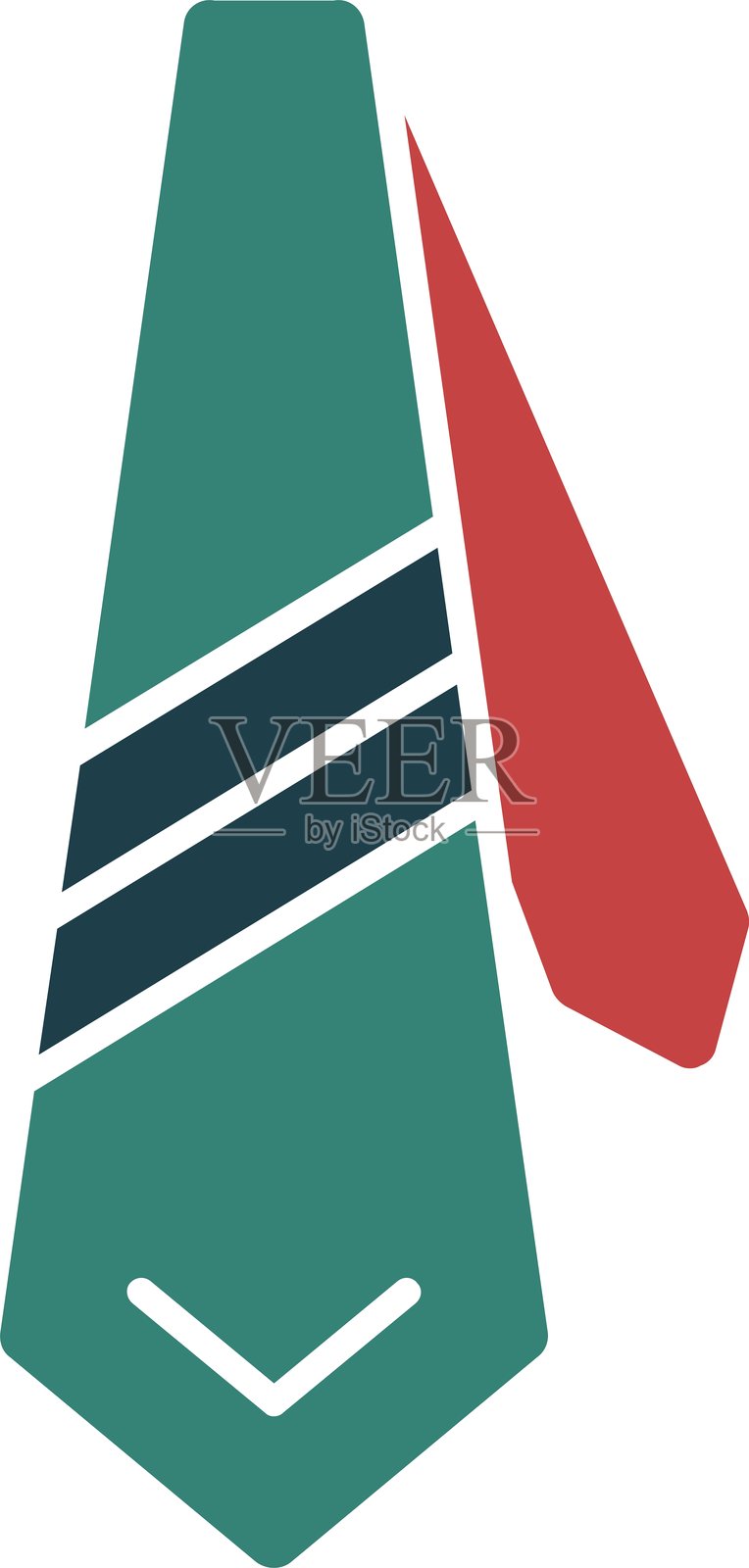 多色领带图标插画图片素材