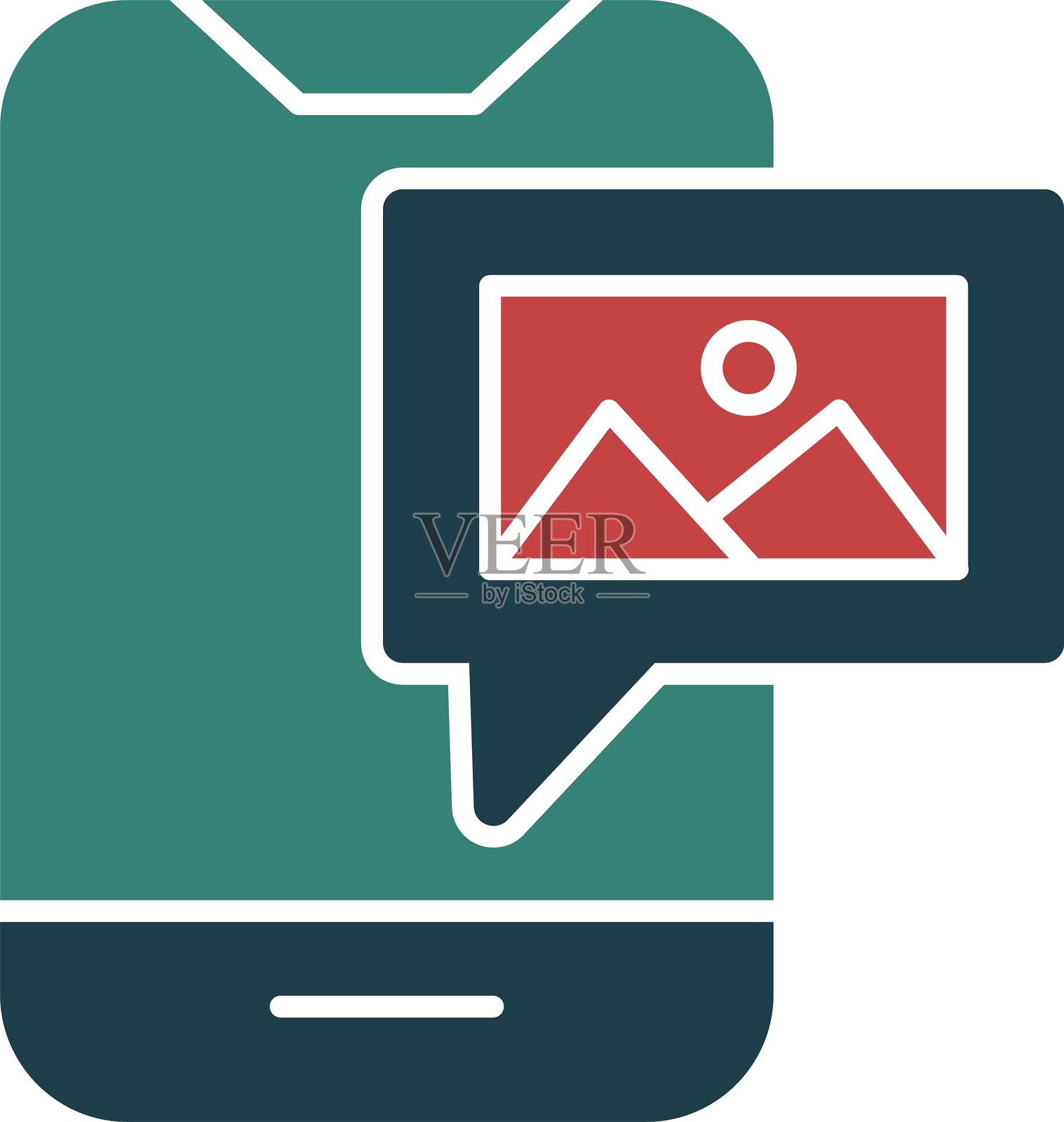 MMS图标多色彩图标插画图片素材