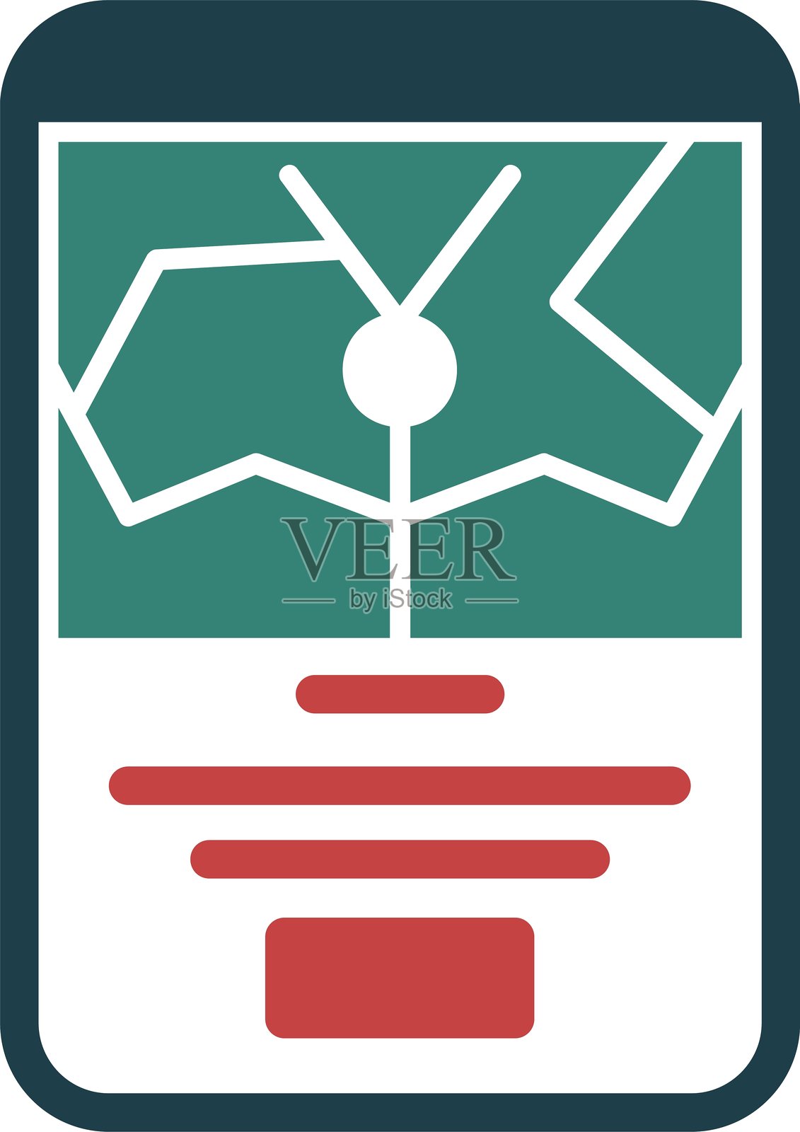 多色位置图标插画图片素材
