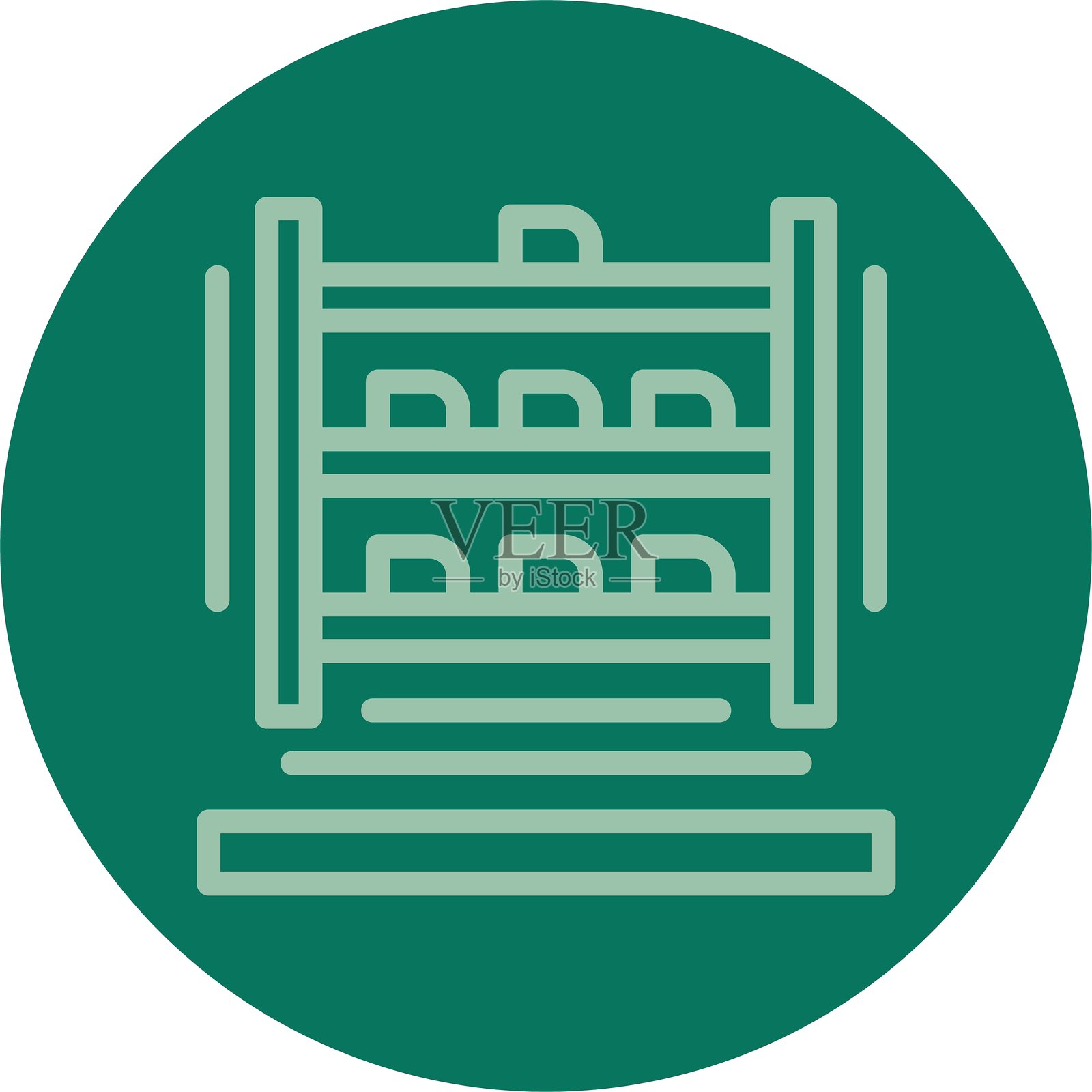 鞋架 线条 多色图标插画图片素材