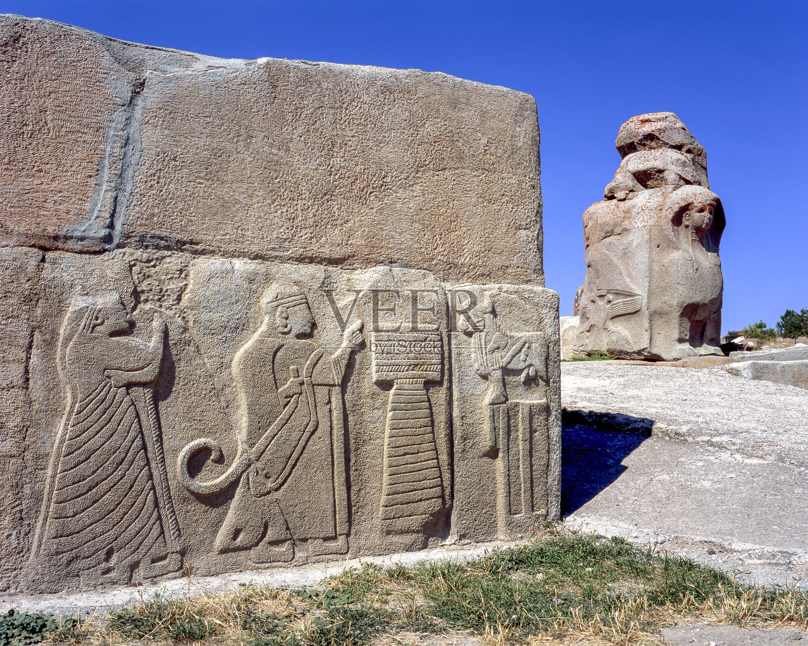 斯芬克斯门和浮雕,阿拉卡霍尤克照片摄影图片