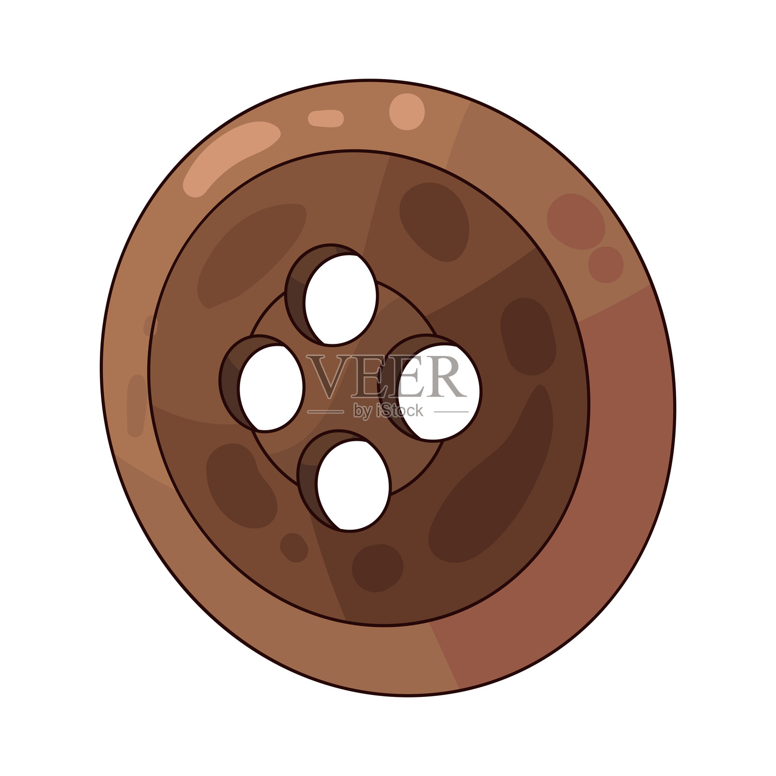 衣服扣子插画图片素材