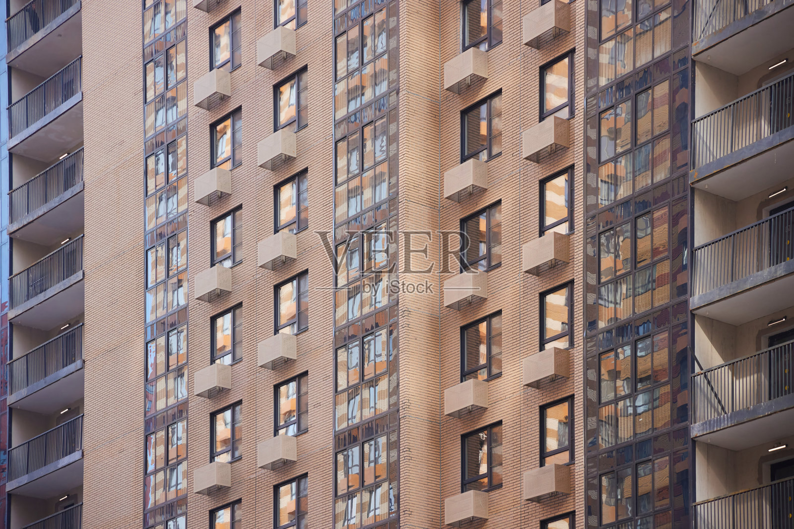 高层现代公寓楼。现代建筑。照片摄影图片