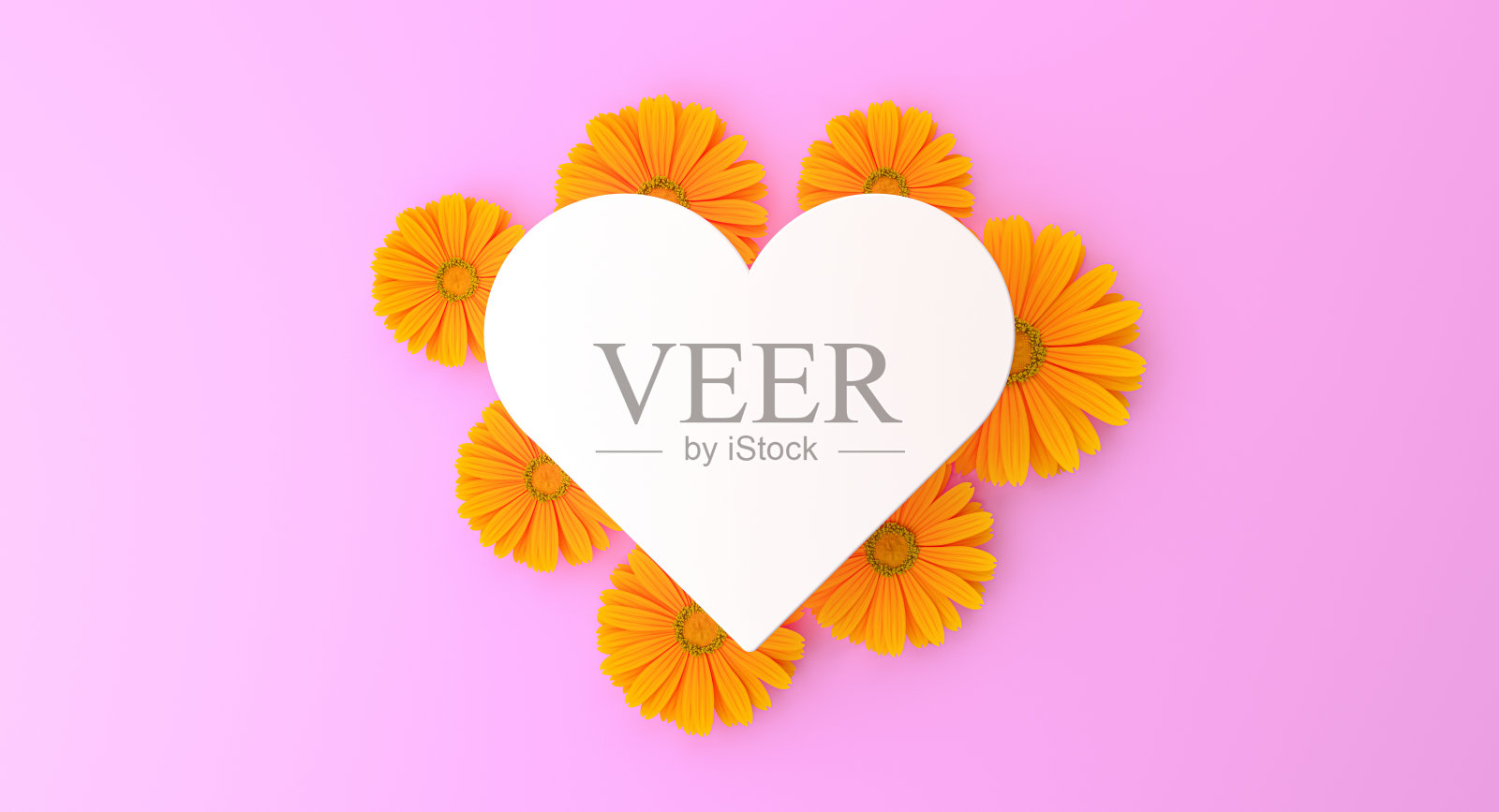 浪漫花卉心形背景照片摄影图片