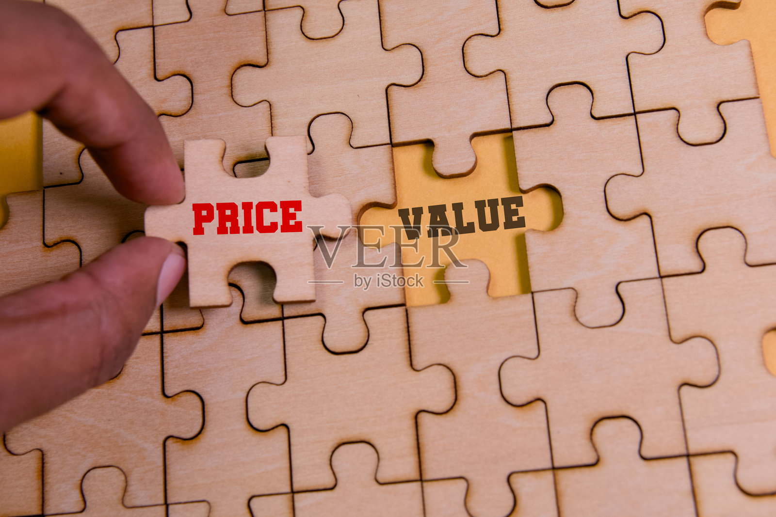 在商业中将价格与价值联系起来照片摄影图片