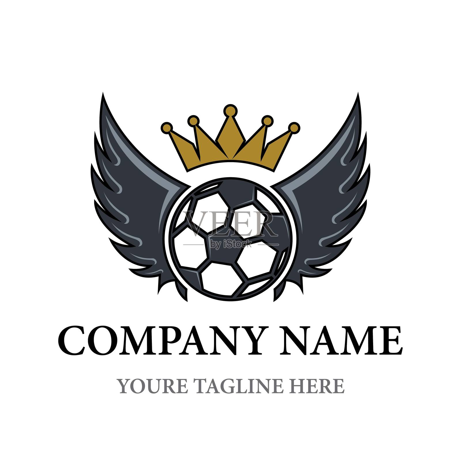 足球标志矢量图标插画图片素材