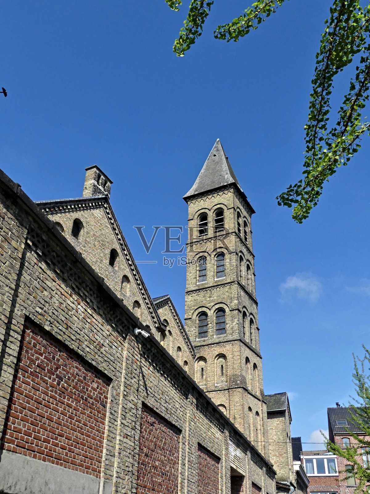 教堂的景观照片摄影图片